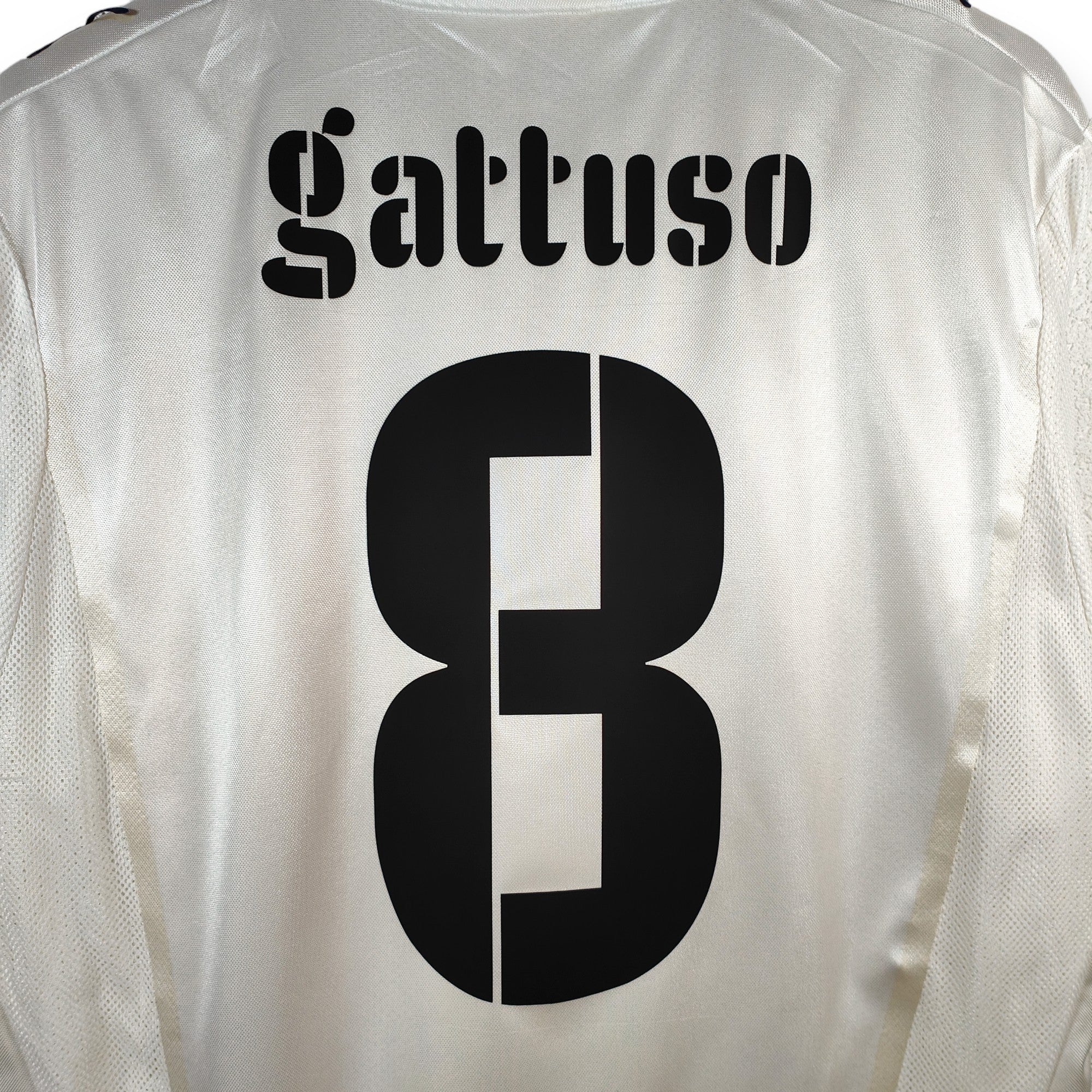 2007 - 08 Italy Away Shirt Gattuso 8 (L) - Eternal Pitch