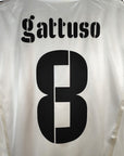 2007 - 08 Italy Away Shirt Gattuso 8 (L) - Eternal Pitch