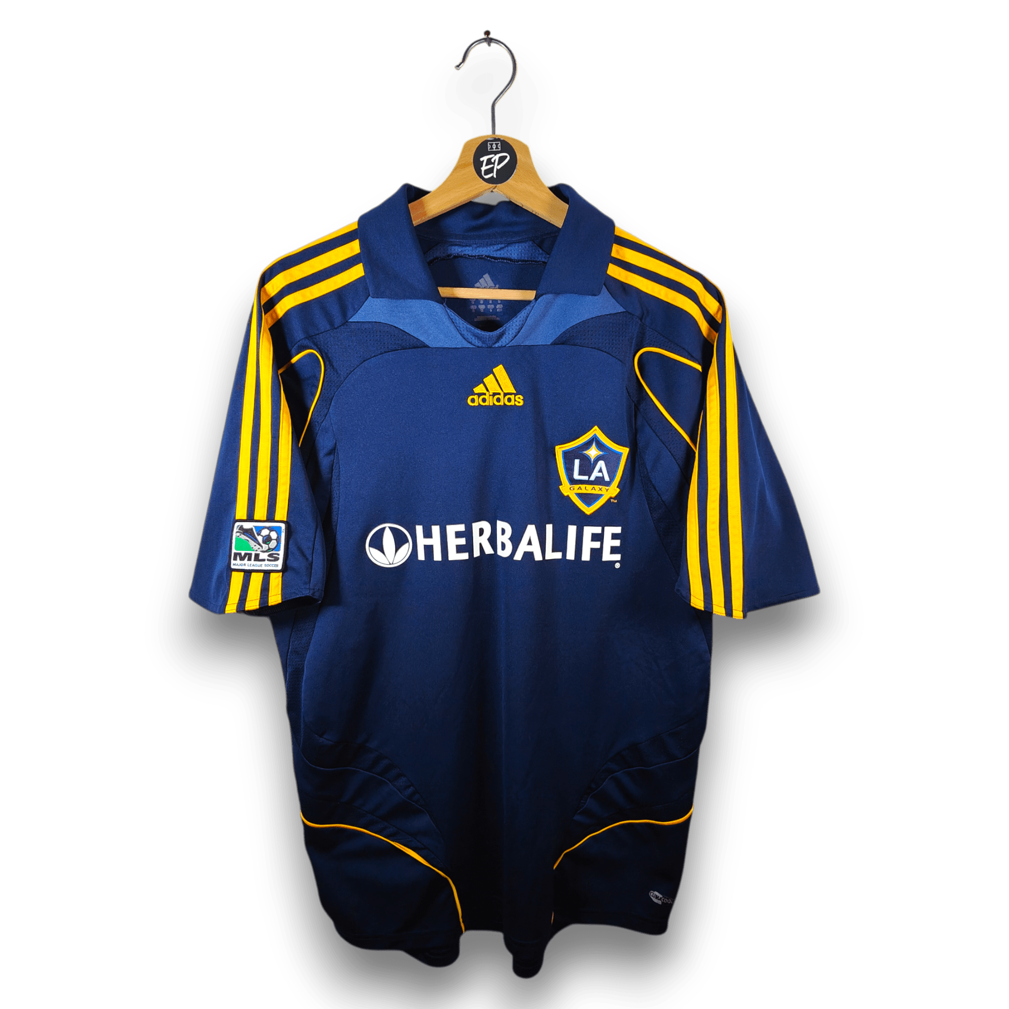 2007 - 08 Los Angeles Galaxy Away Shirt Beckham 23 - 8/10 - (M) - Eternal Pitch