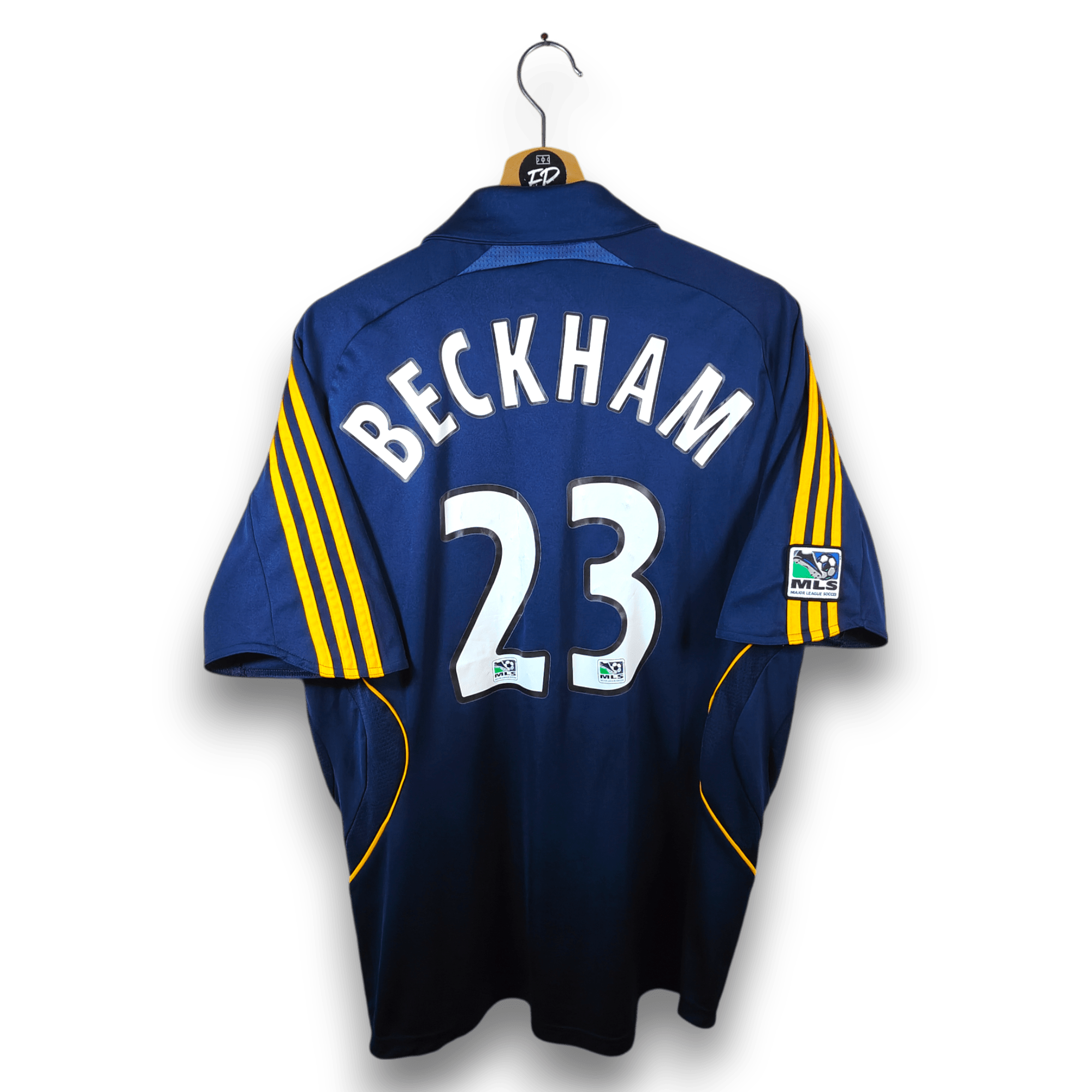 2007 - 08 Los Angeles Galaxy Away Shirt Beckham 23 - 8/10 - (M) - Eternal Pitch