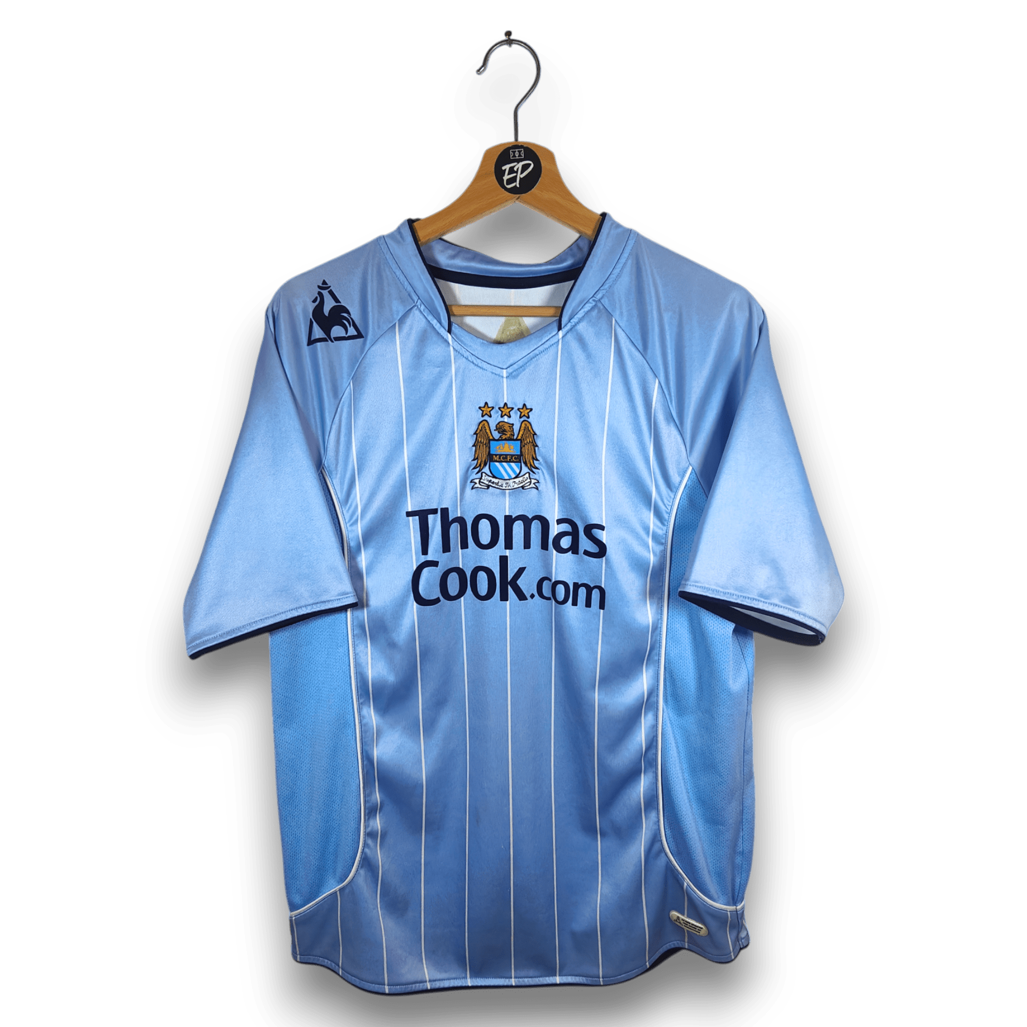 2007 - 08 Manchester City Home Shirt Fernandes 28 - 8.5/10 - (M) - Eternal Pitch