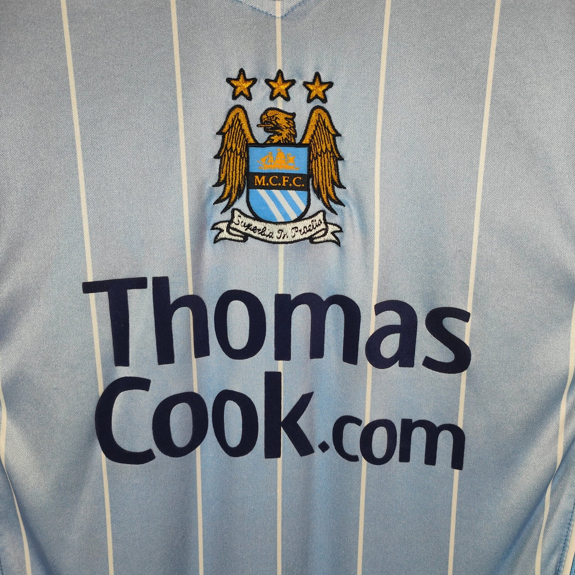 2007 - 08 Manchester City Home Shirt Fernandes 28 - 8.5/10 - (M) - Eternal Pitch