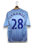 2007 - 08 Manchester City Home Shirt Fernandes 28 - 8.5/10 - (M) - Eternal Pitch