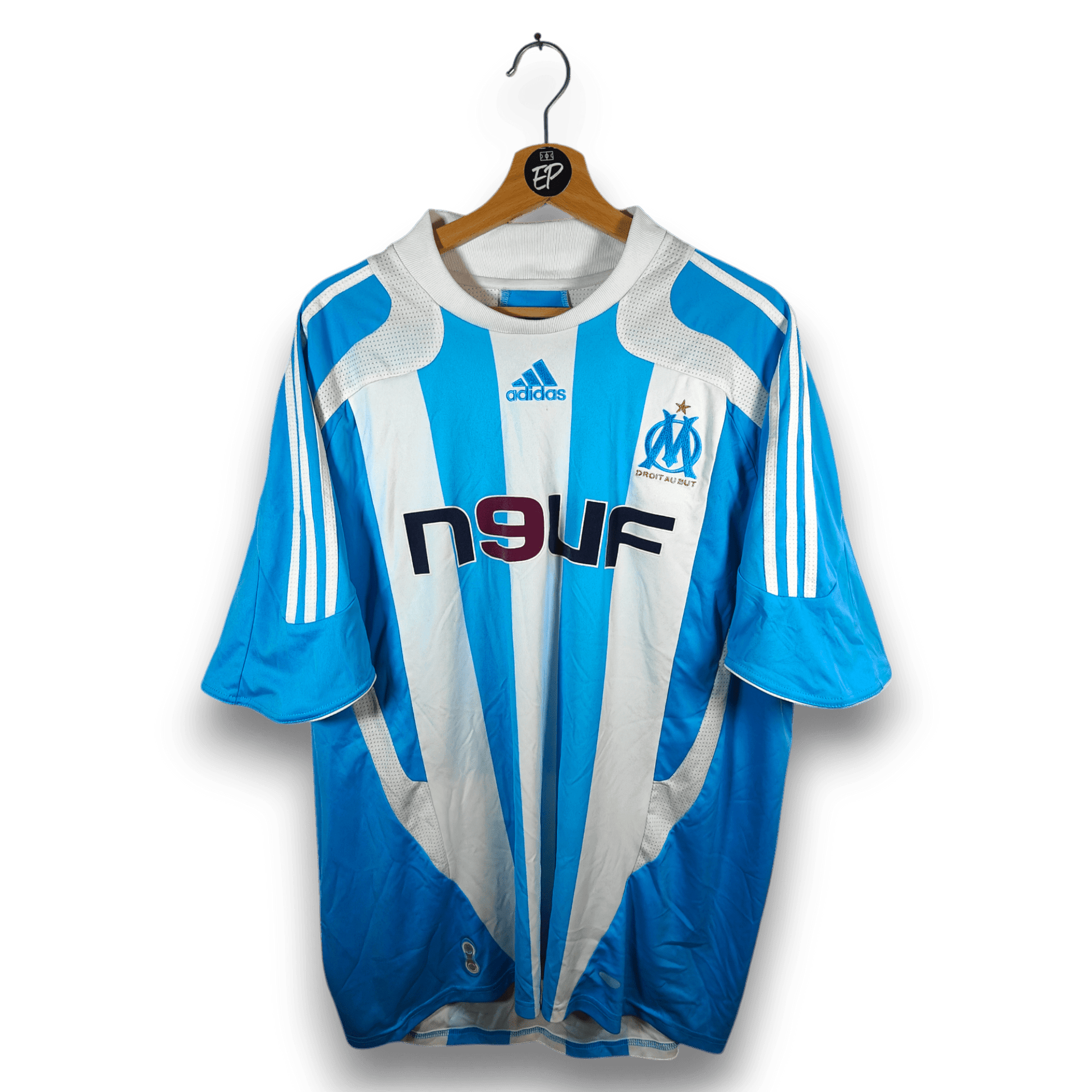 Maillot Olympique De Marseille Third 2007/2008 – Taille L – Adidas – Orange