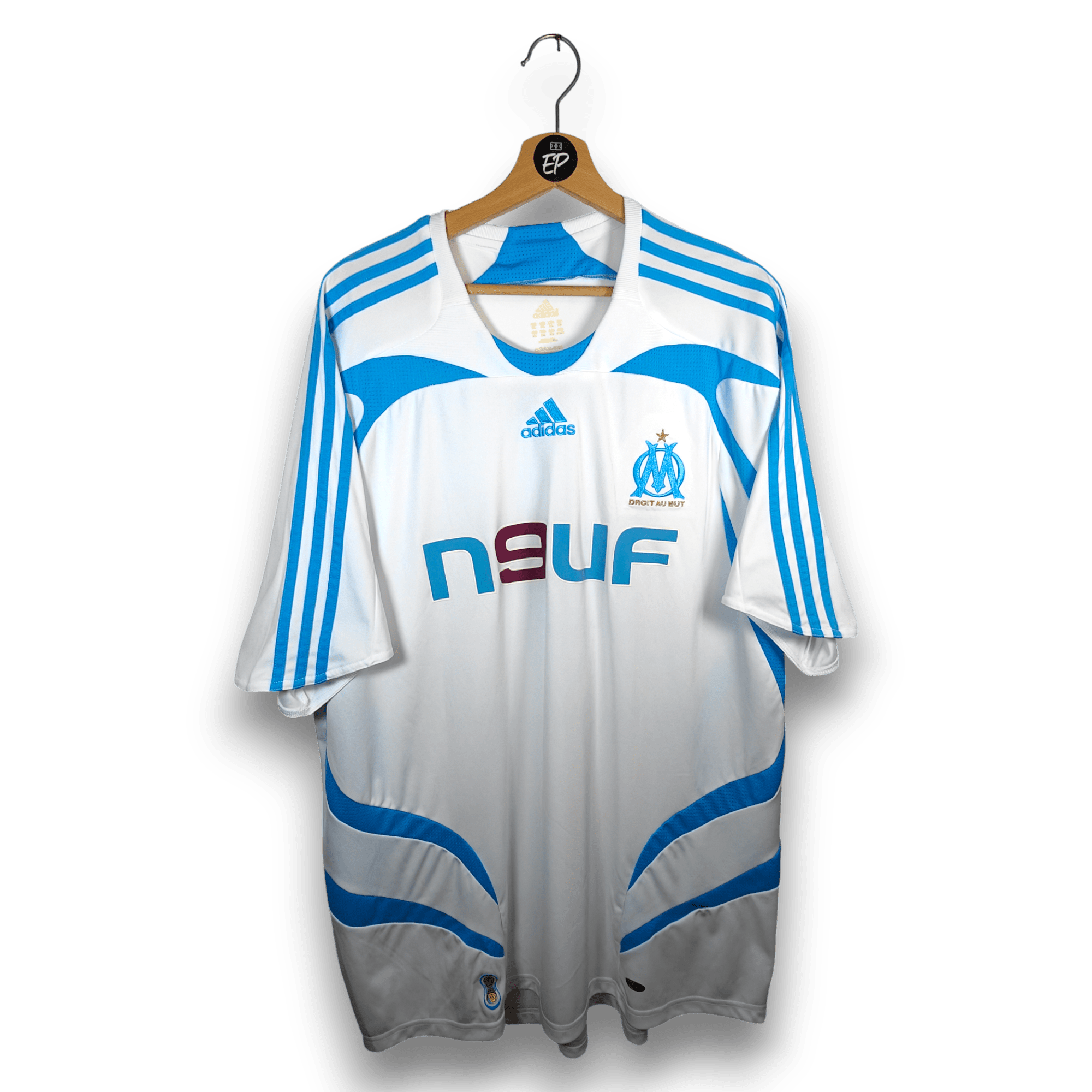 2007 - 08 Olympique Marseille Home Shirt Cisse 9 - 9.5/10 - (XXL) - Eternal Pitch