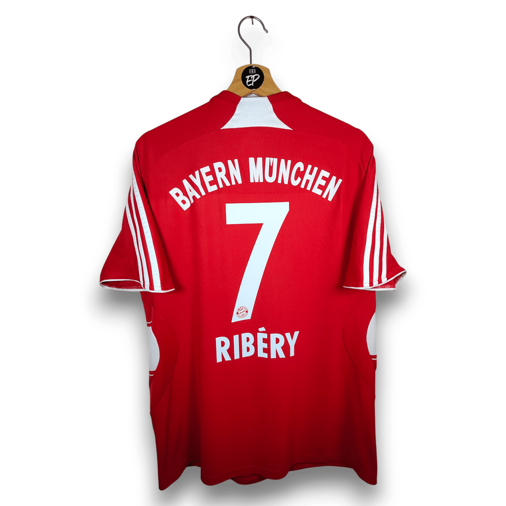 2007 - 09 Bayern Munich Home Shirt Ribery 7 - 8.5/10 - (M) - Eternal Pitch