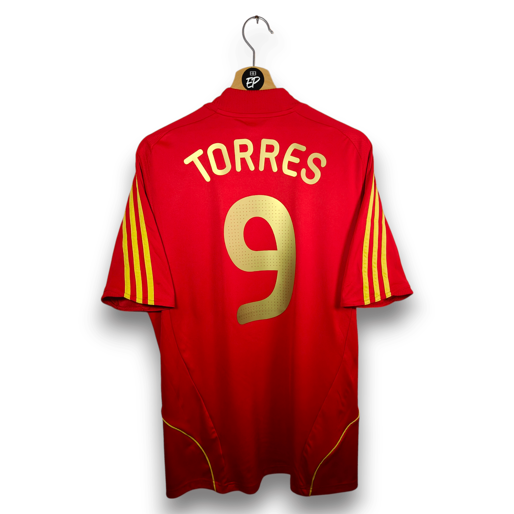 2007 - 09 Spain Home Shirt Torres 9 - 8.5/10 - (M) - Eternal Pitch