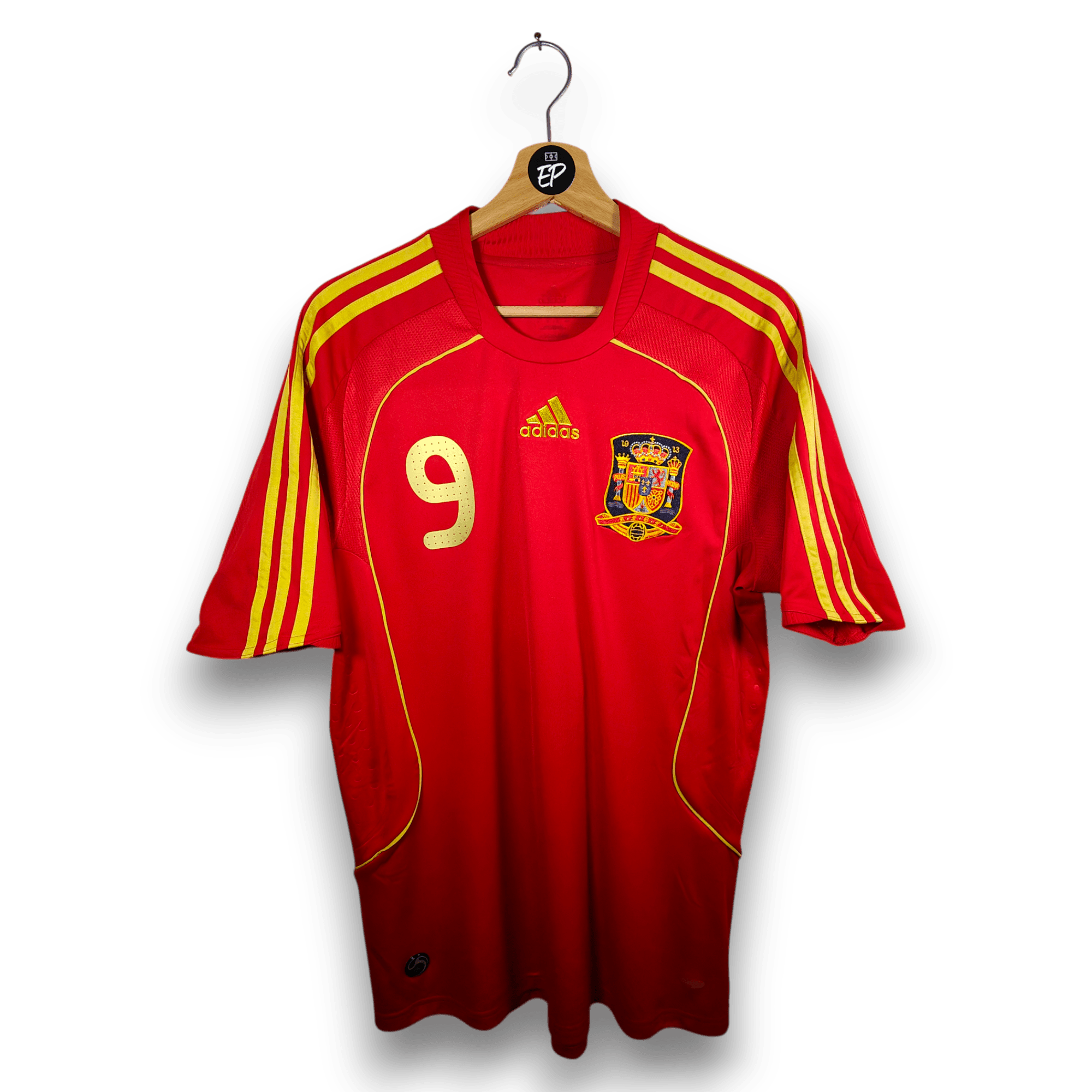 2007 - 09 Spain Home Shirt Torres 9 - 8.5/10 - (M) - Eternal Pitch