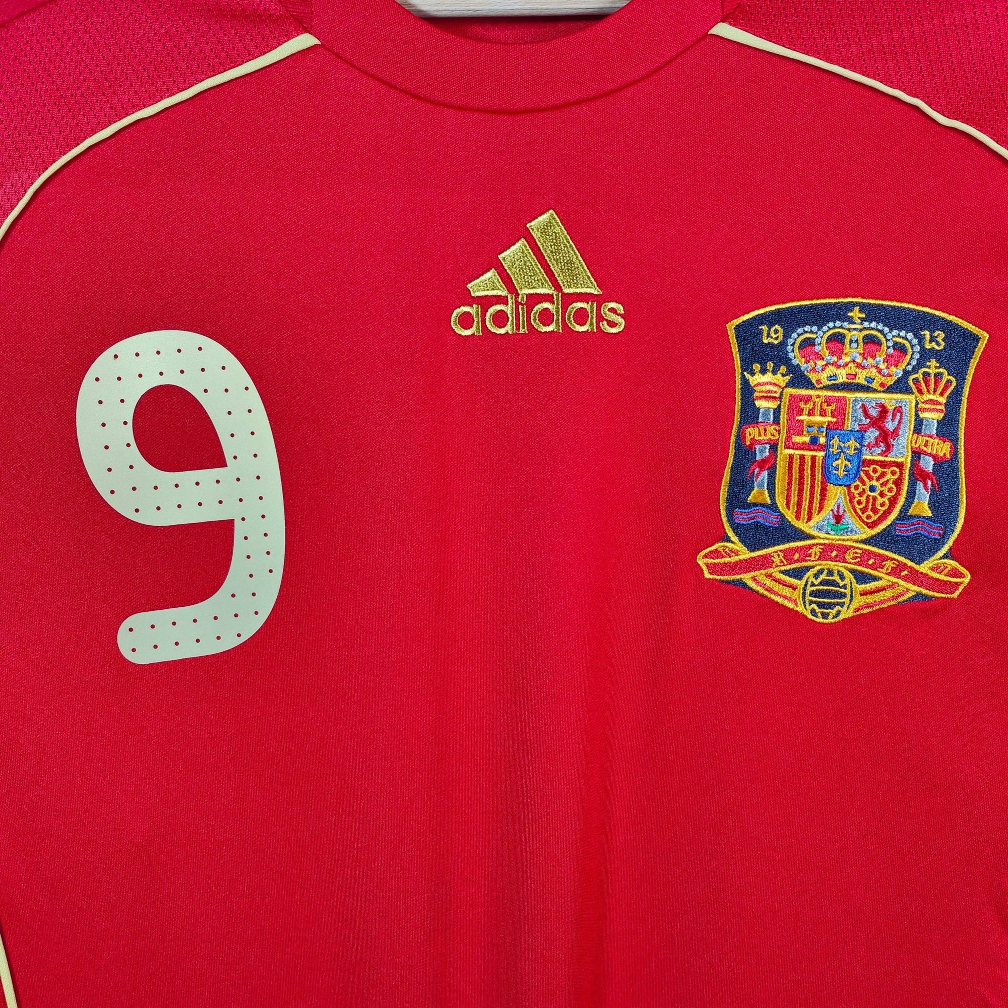 2007 - 09 Spain Home Shirt Torres 9 - 8.5/10 - (M) - Eternal Pitch