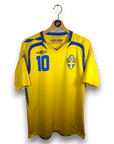 2007 - 09 Sweden Home Shirt Ibrahimovic 10 - 9/10 - (M) - Eternal Pitch