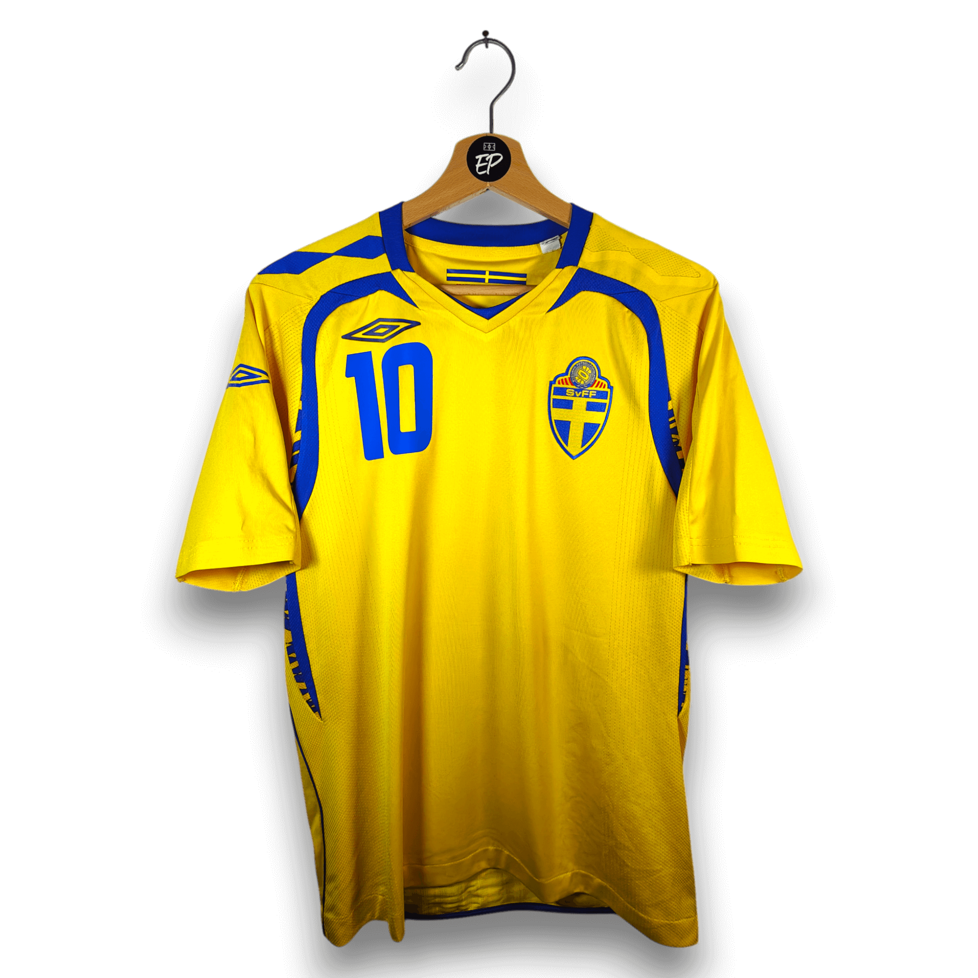 2007 - 09 Sweden Home Shirt Ibrahimovic 10 - 9.5/10 - (S) - Eternal Pitch