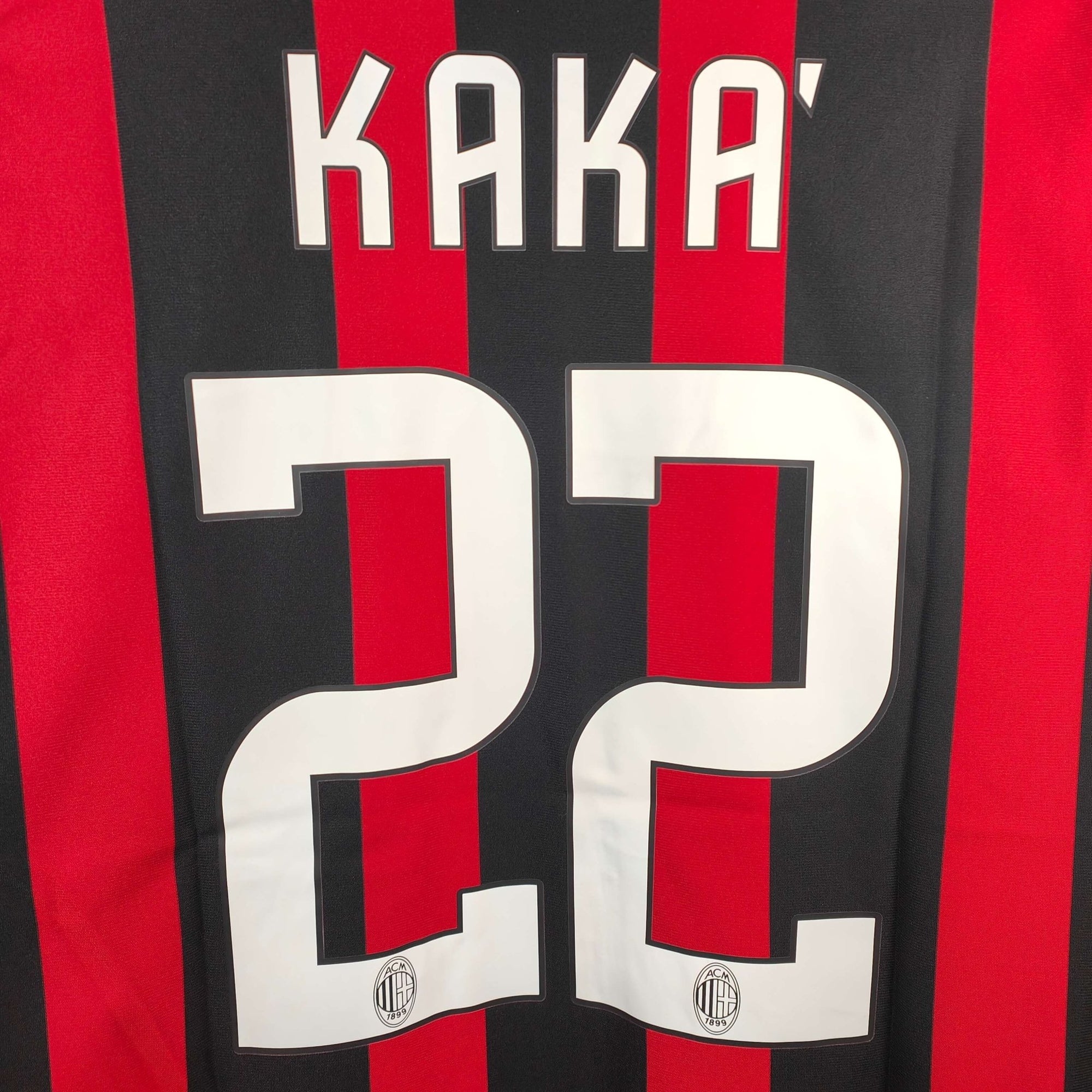 2008 - 09 AC Milan Home Shirt Kaka 22 - 10/10 BNWT - (M) - Eternal Pitch