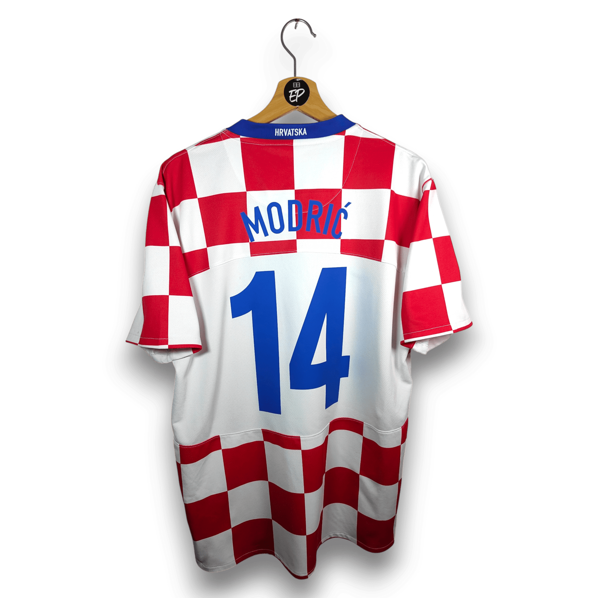 2008 - 09 Croatia Home Shirt Modrić 14 - 8/10 - (M) - Eternal Pitch