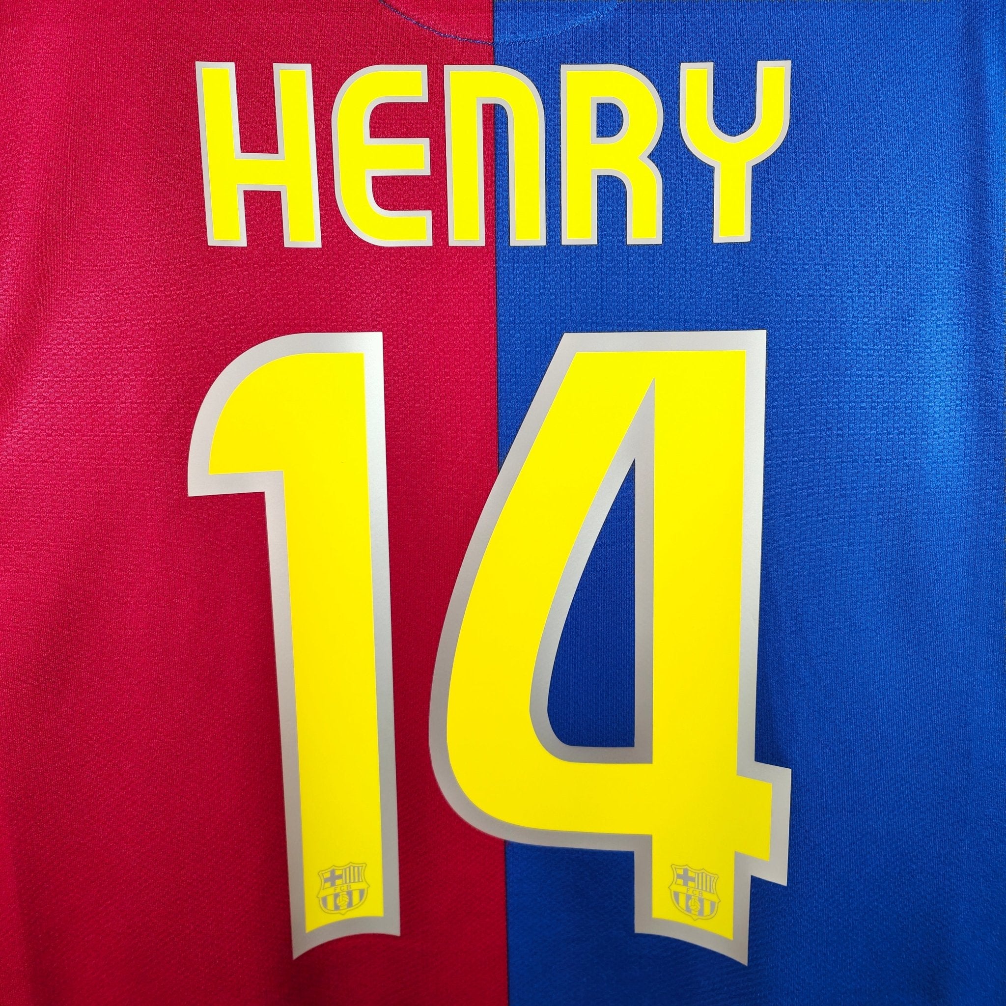 2008-09 FC Barcelona Home Shirt Henry #14 - 8.5/10 - (XL) – 286784