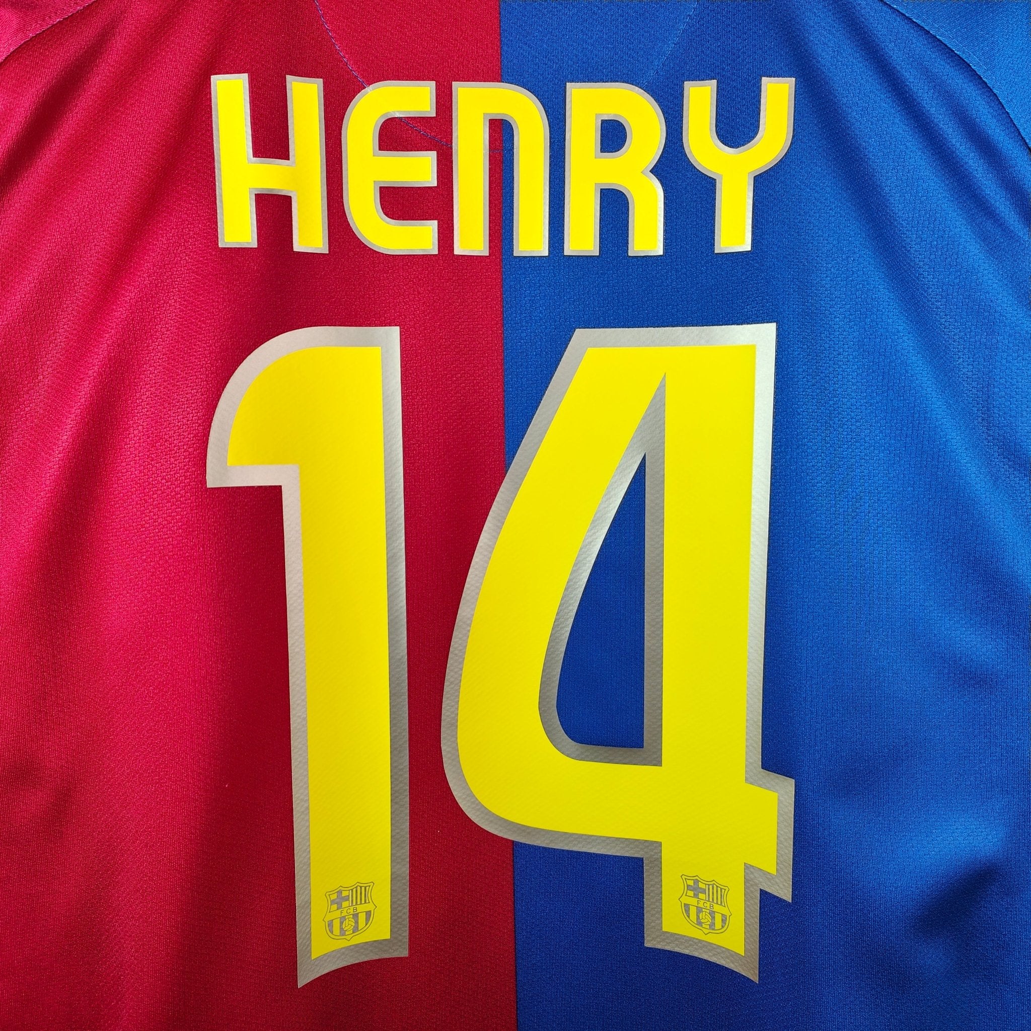 2008-09 FC Barcelona Home Shirt Henry #14 - 9/10 - (L) – – Eternal