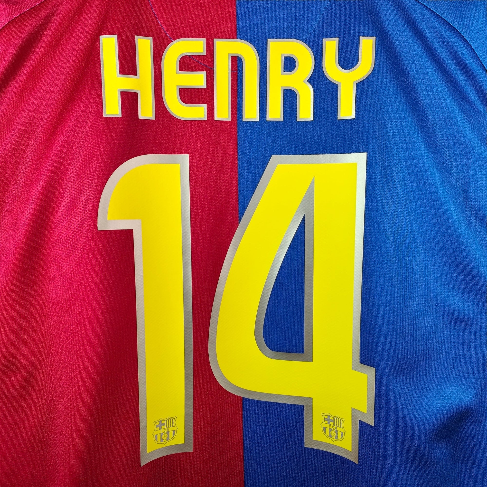 2008 - 09 FC Barcelona Home Shirt Henry 14 - 9/10 - (L) - Eternal Pitch