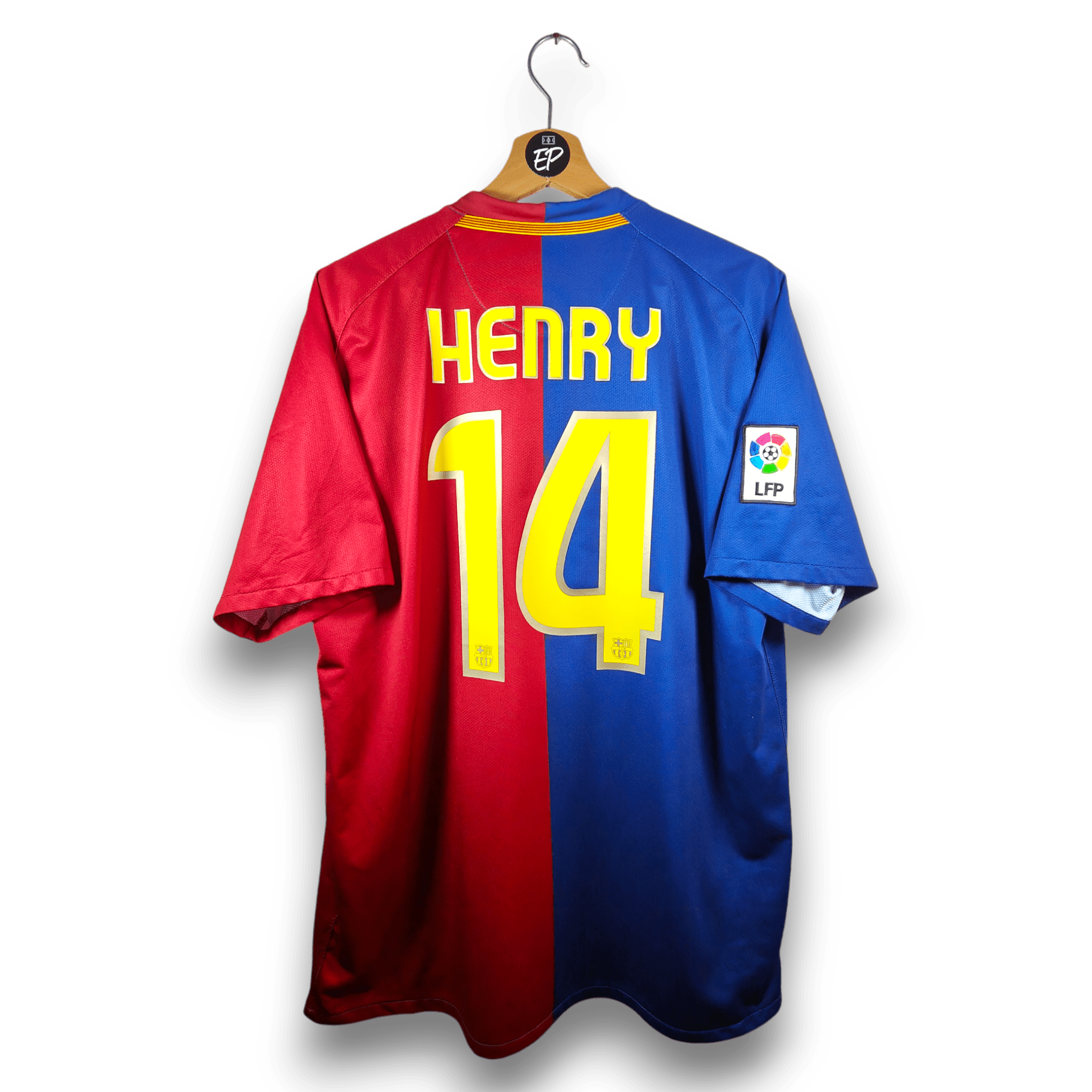 2008 - 09 FC Barcelona Home Shirt Henry 14 - 9/10 - (L) - Eternal Pitch