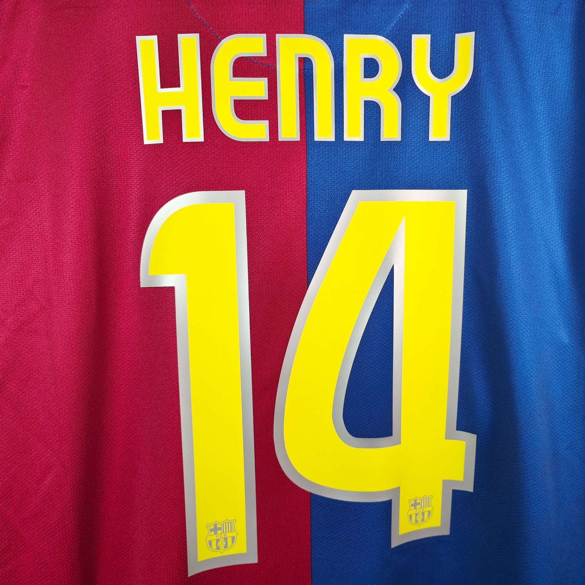 2008 - 09 FC Barcelona Home Shirt Henry 14 - 9/10 - (XL) - Eternal Pitch