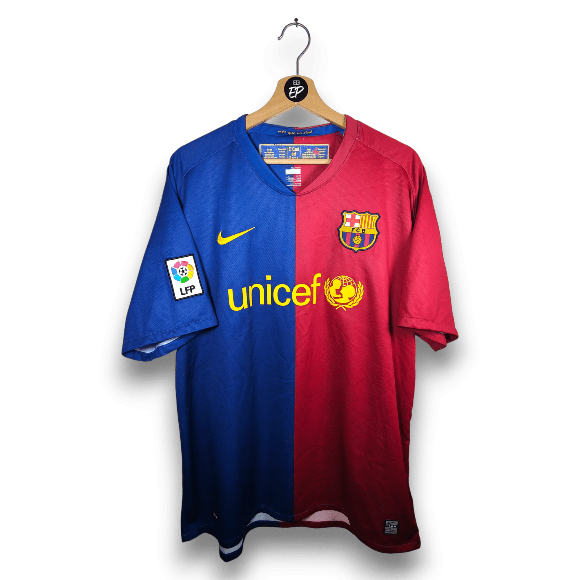 2008 - 09 FC Barcelona Home Shirt Henry 14 - 9/10 - (XL) - Eternal Pitch
