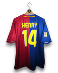 2008 - 09 FC Barcelona Home Shirt Henry 14 - 9/10 - (XL) - Eternal Pitch