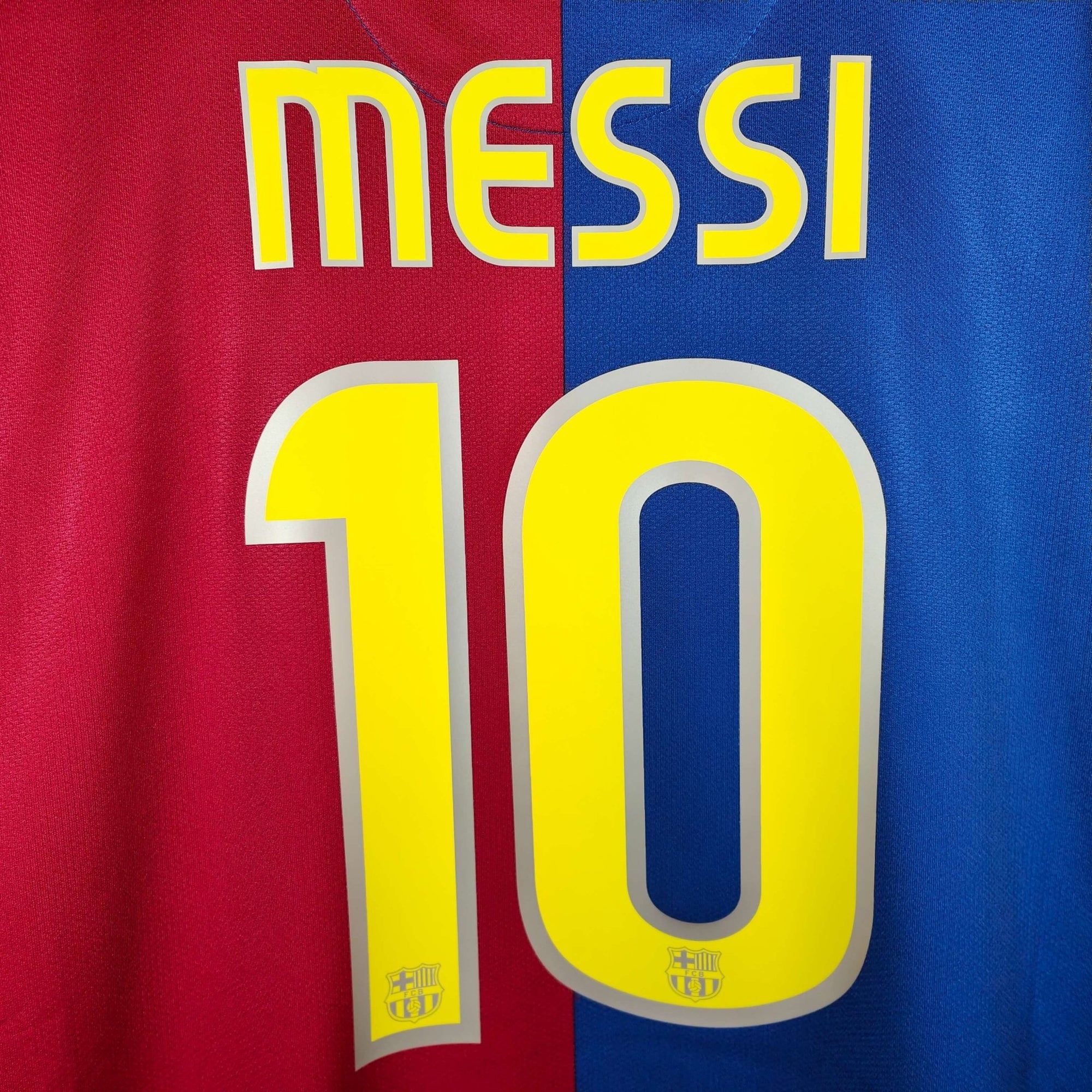 2008 - 09 FC Barcelona Home Shirt Messi 10 - 9/10 - (XL) - Eternal Pitch
