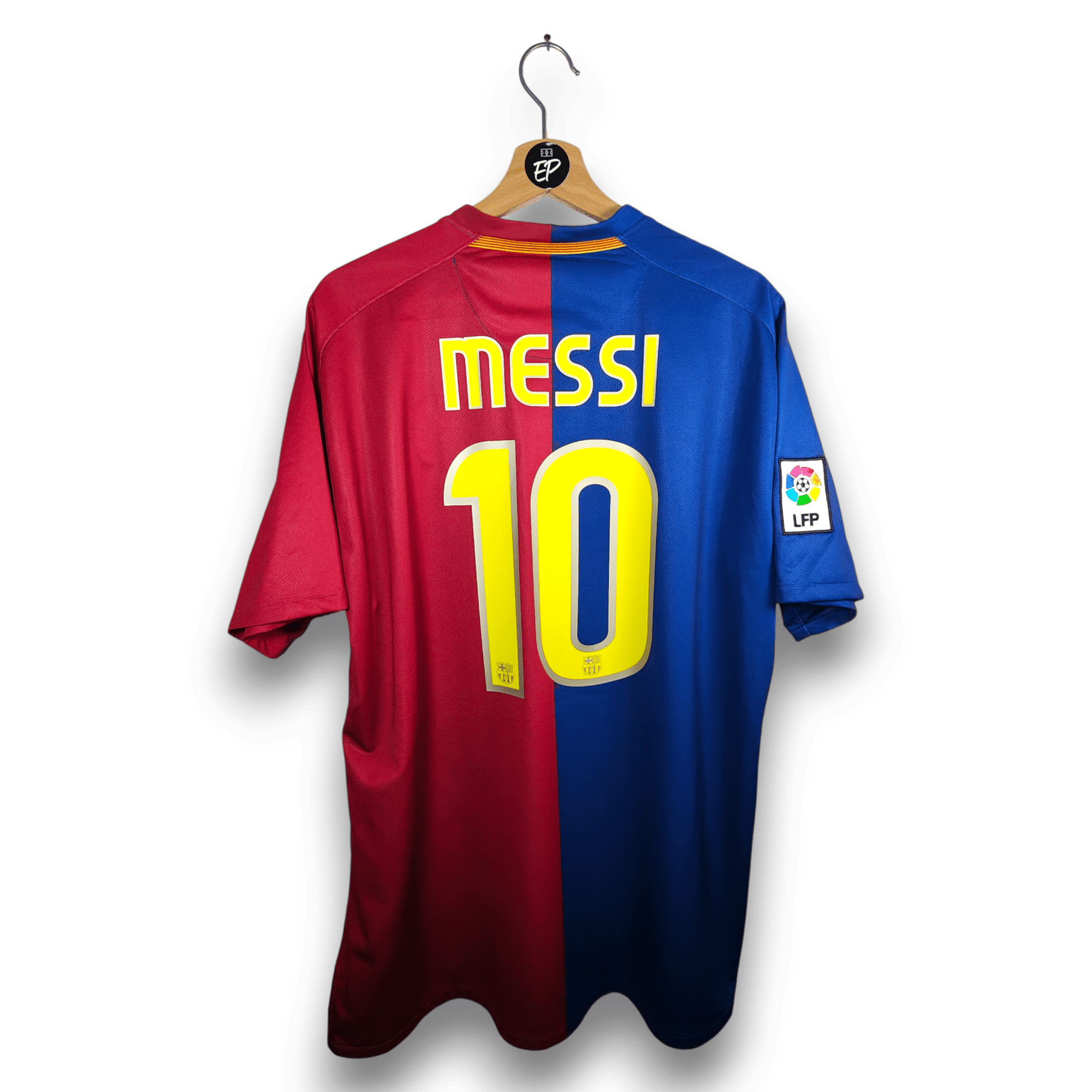2008 - 09 FC Barcelona Home Shirt Messi 10 - 9/10 - (XL) - Eternal Pitch