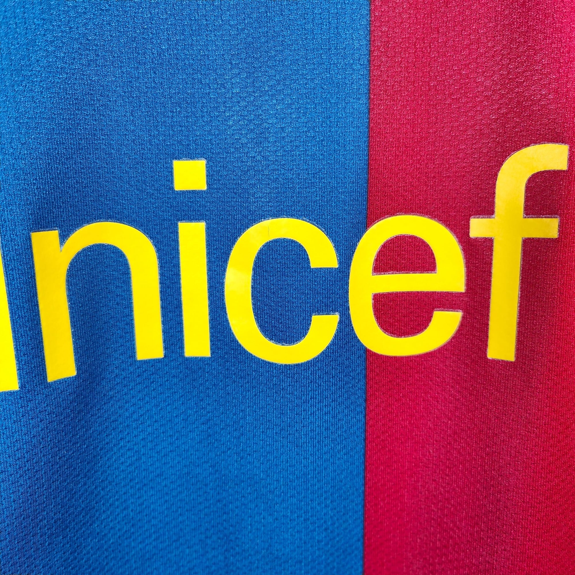 2008 - 09 FC Barcelona Home Shirt Messi 10 - 9/10 - (XL) - Eternal Pitch