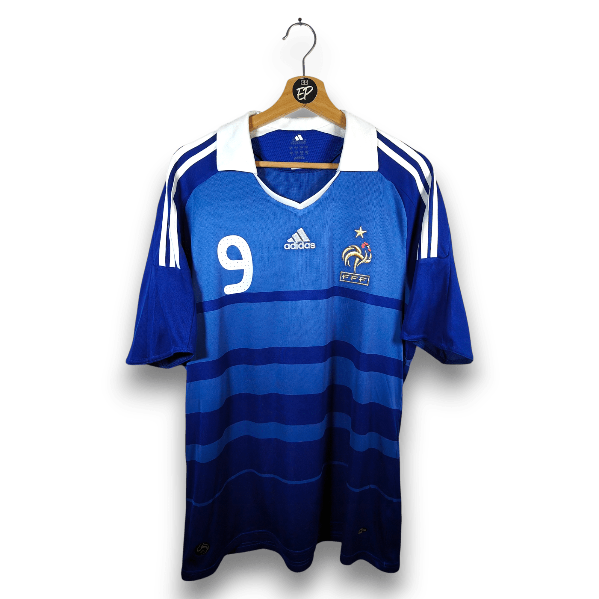 2008 - 09 France Home Shirt Benzema 9 - 9/10 - (L) - Eternal Pitch