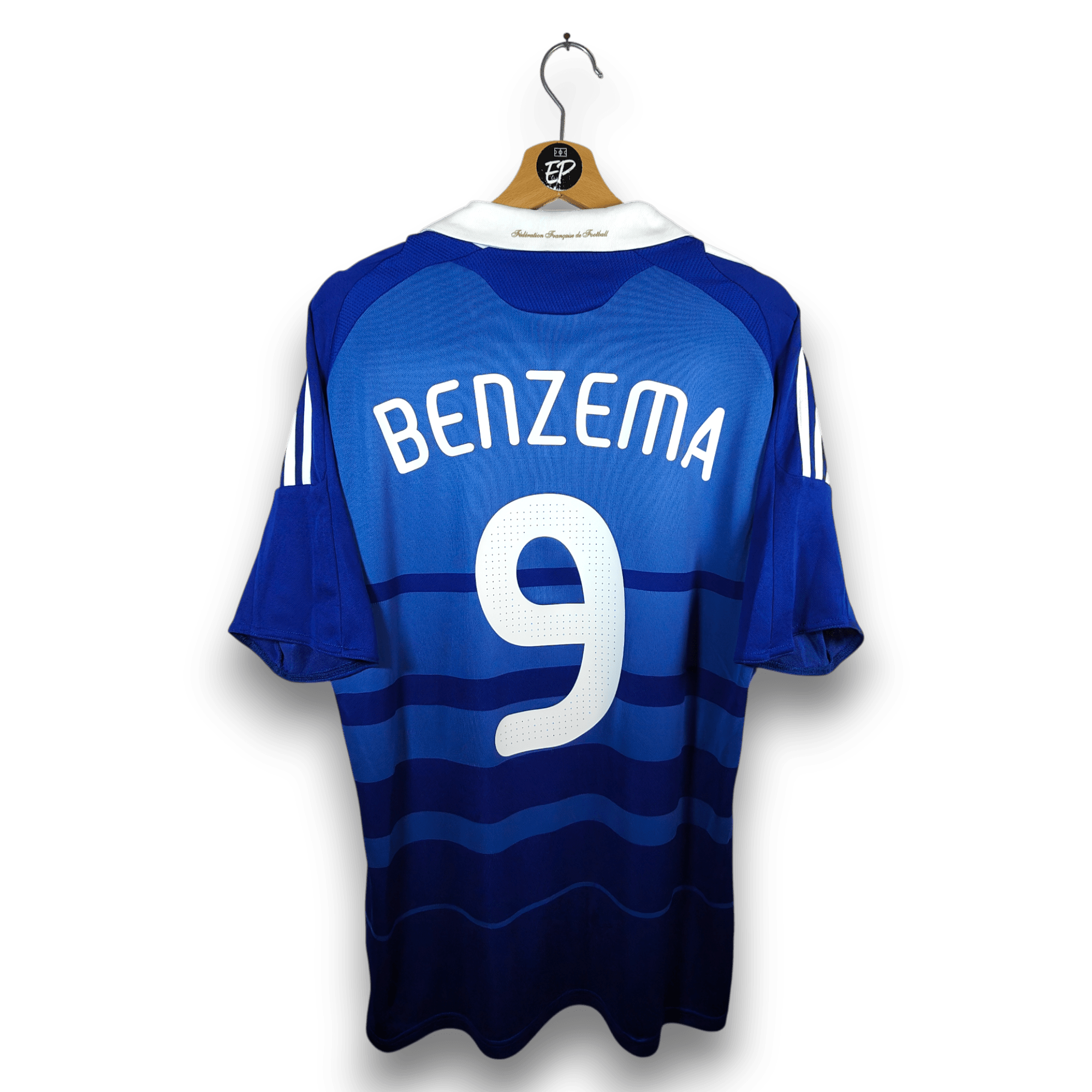 2008 - 09 France Home Shirt Benzema 9 - 9/10 - (L) - Eternal Pitch