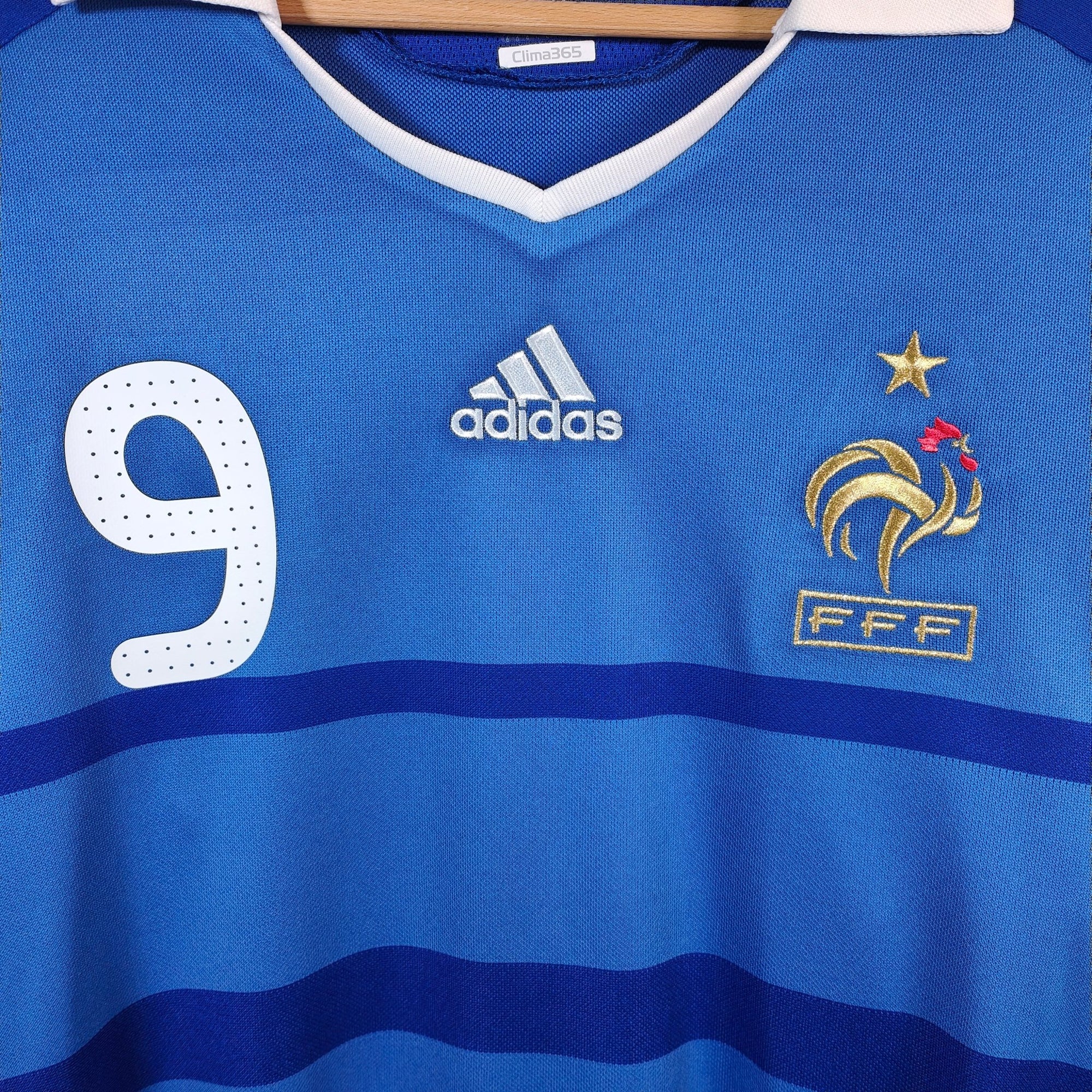 2008 - 09 France Home Shirt Benzema 9 - 9/10 - (L) - Eternal Pitch