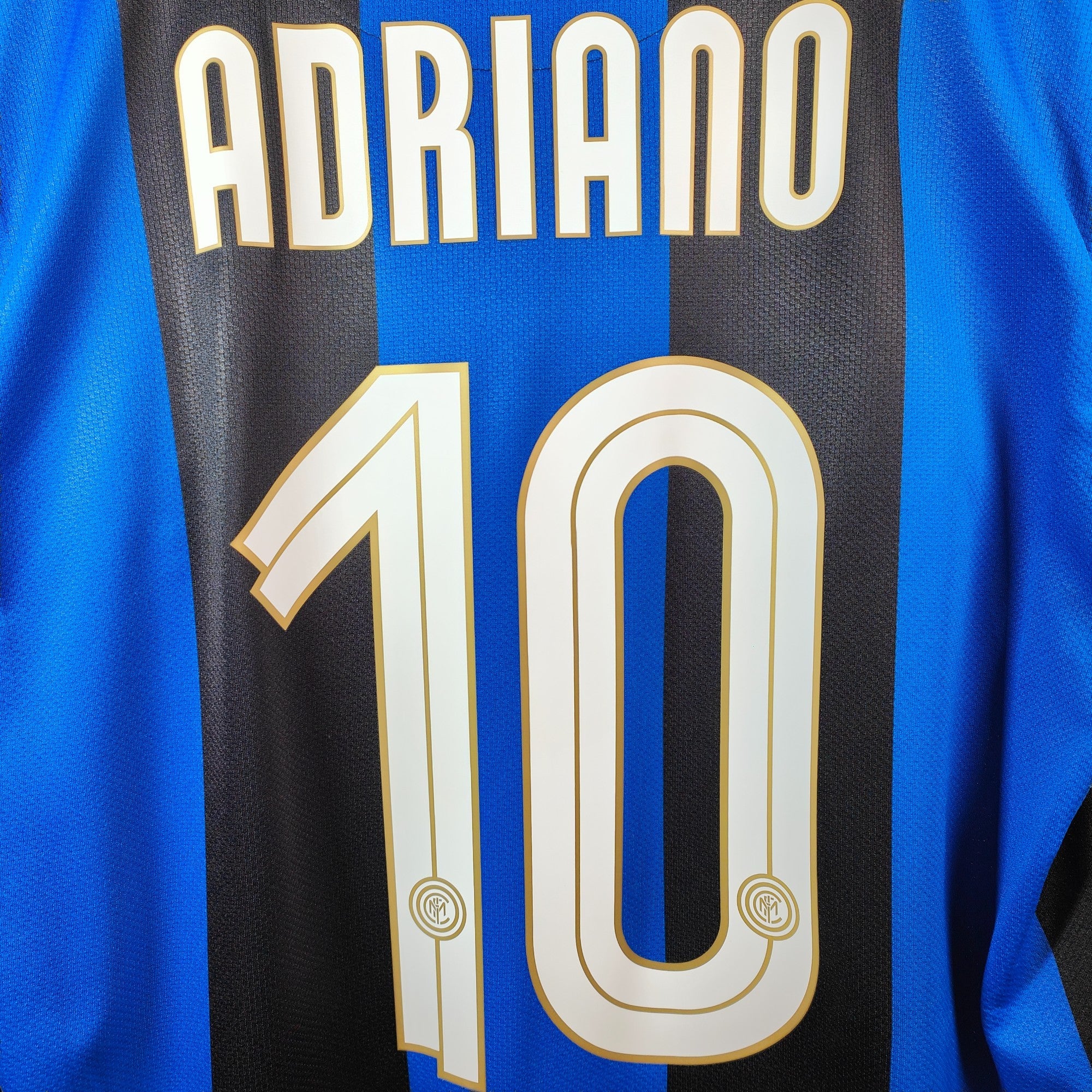 2008 - 09 Inter Milan Home Shirt Adriano 10 - 9/10 - (M) - Eternal Pitch