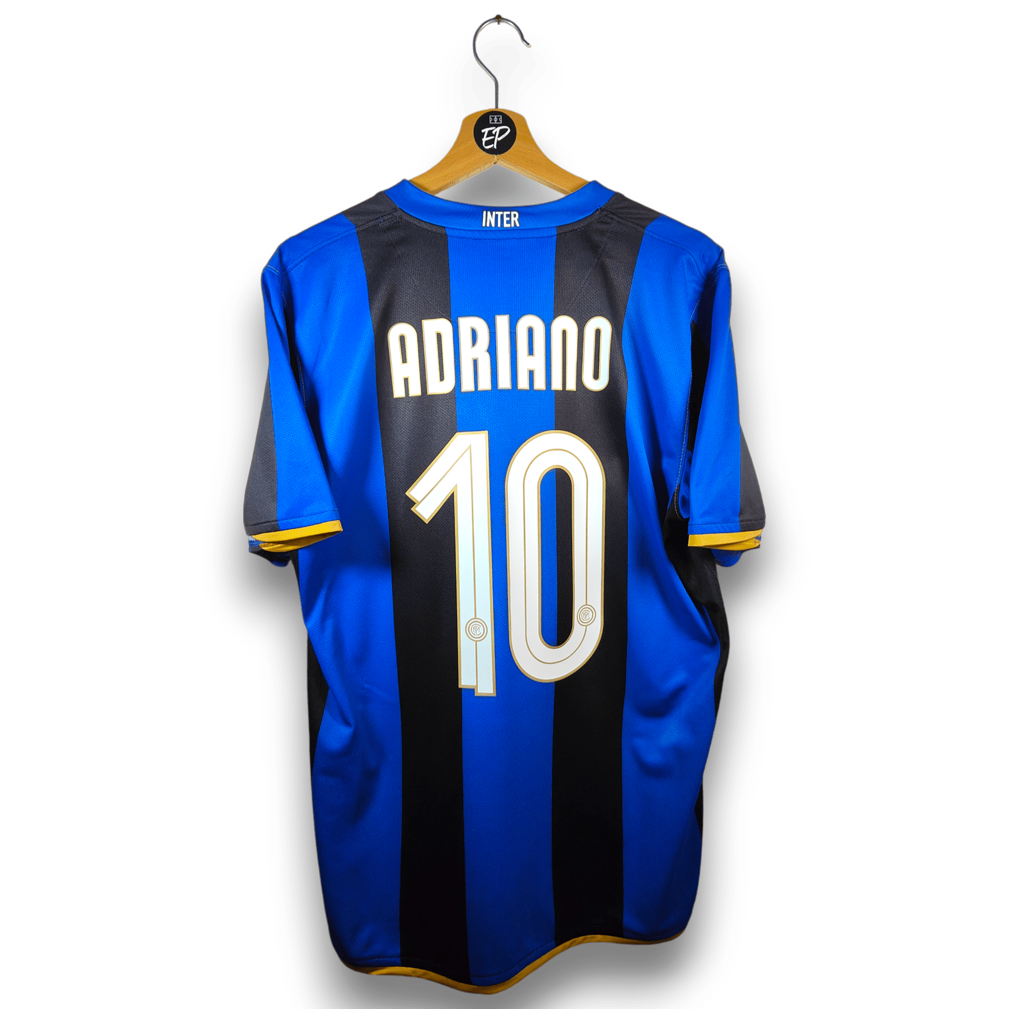 2008 - 09 Inter Milan Home Shirt Adriano 10 - 9/10 - (M) - Eternal Pitch