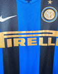 2008 - 09 Inter Milan Home Shirt Adriano 10 - 9/10 - (M) - Eternal Pitch