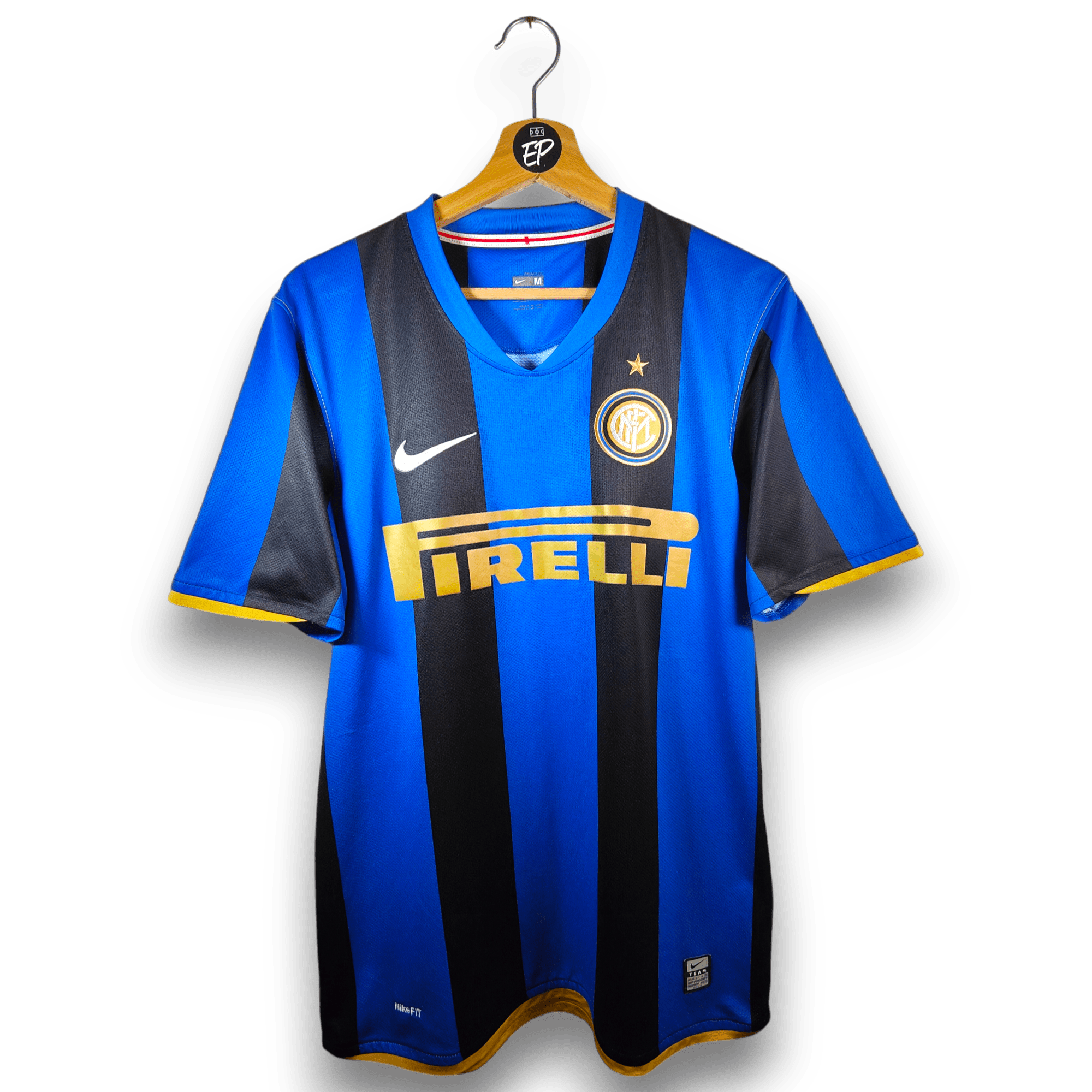 2008 - 09 Inter Milan Home Shirt Adriano 10 - 9/10 - (M) - Eternal Pitch