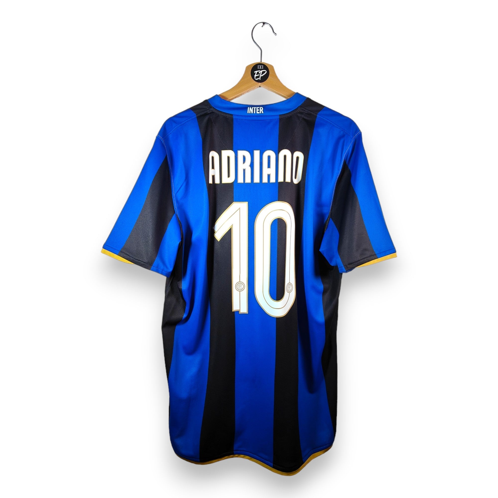 2008 - 09 Inter Milan Home Shirt Adriano 10 (L) - Eternal Pitch