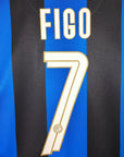2008 - 09 Inter Milan Home Shirt Figo 7 - 9/10 - (M) - Eternal Pitch