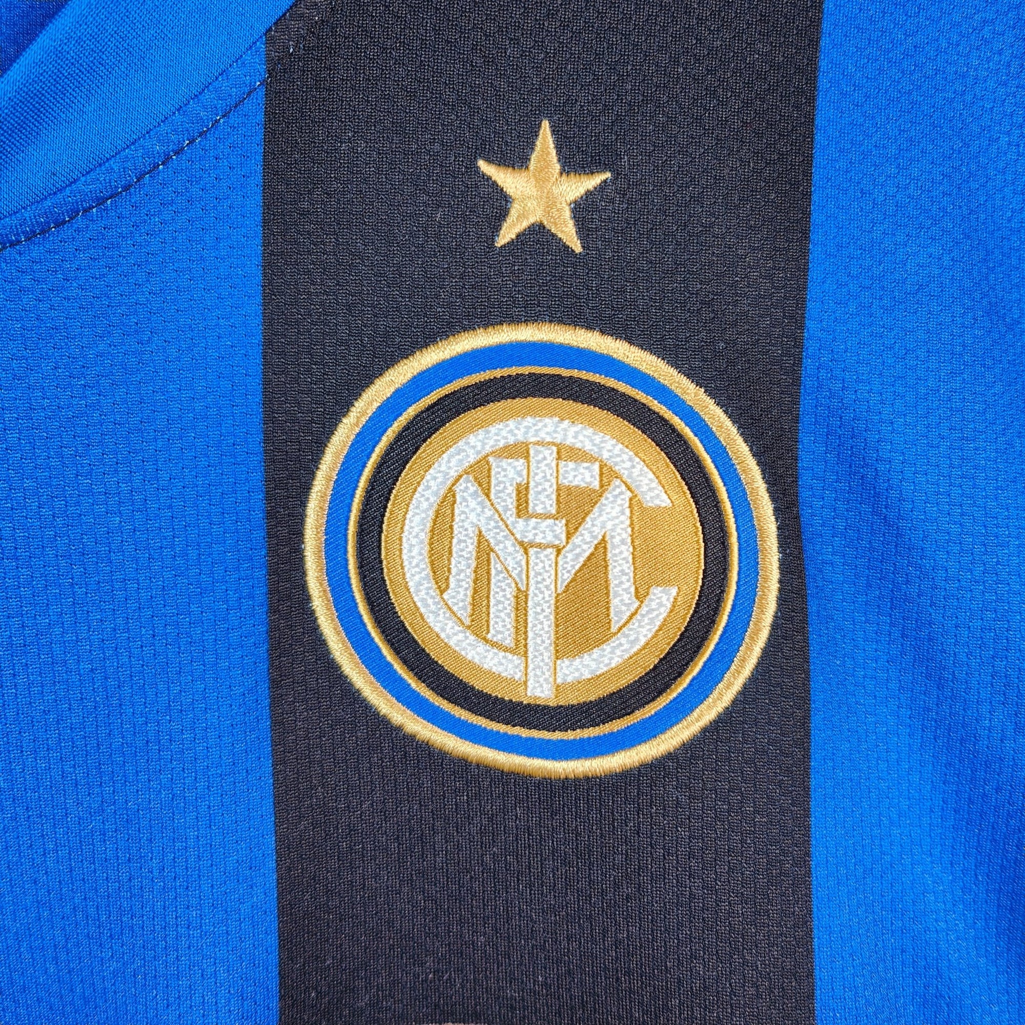 2008 - 09 Inter Milan Home Shirt Figo 7 - 9/10 - (M) - Eternal Pitch