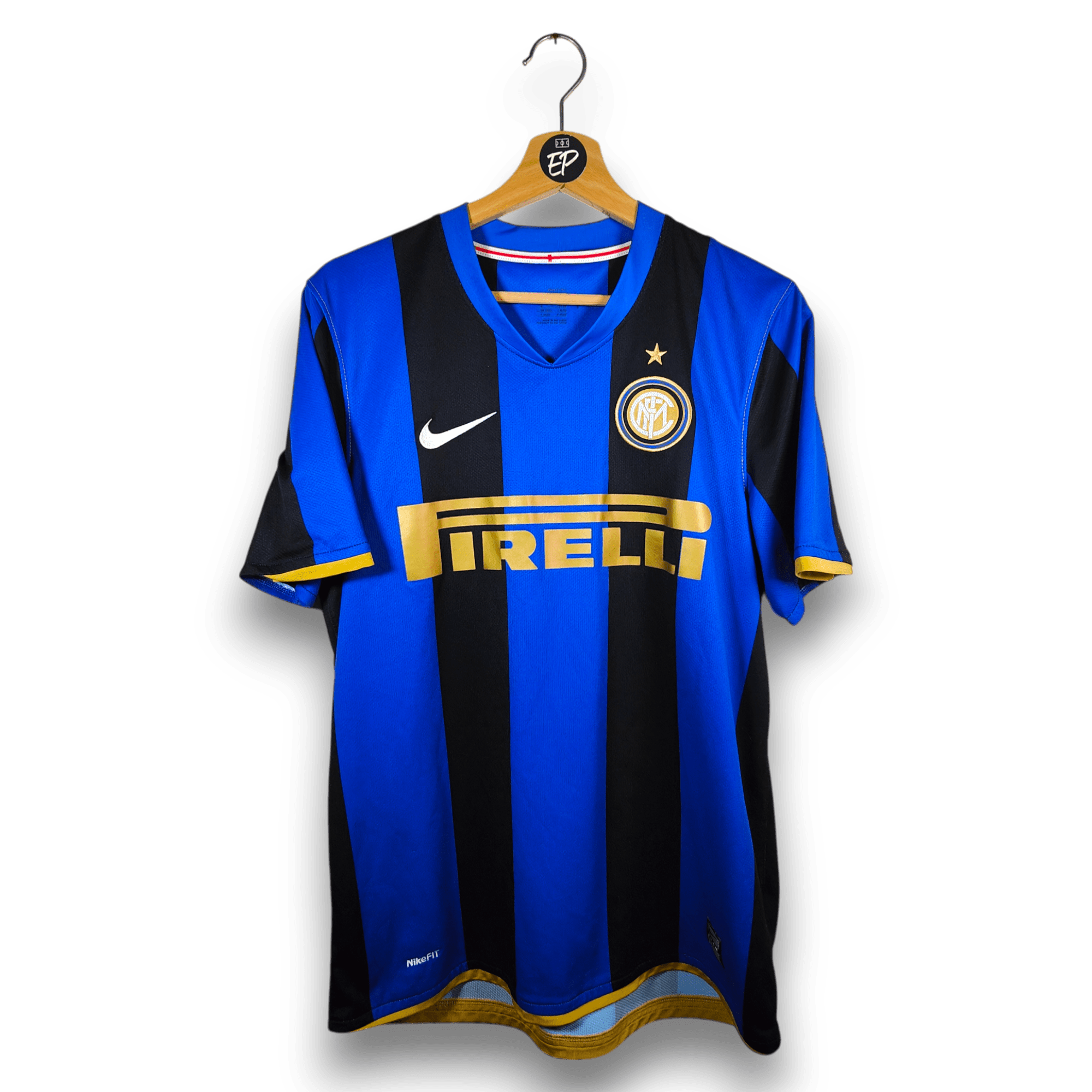 2008 - 09 Inter Milan Home Shirt Figo 7 - 9/10 - (M) - Eternal Pitch