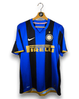 2008 - 09 Inter Milan Home Shirt Figo 7 - 9/10 - (M) - Eternal Pitch
