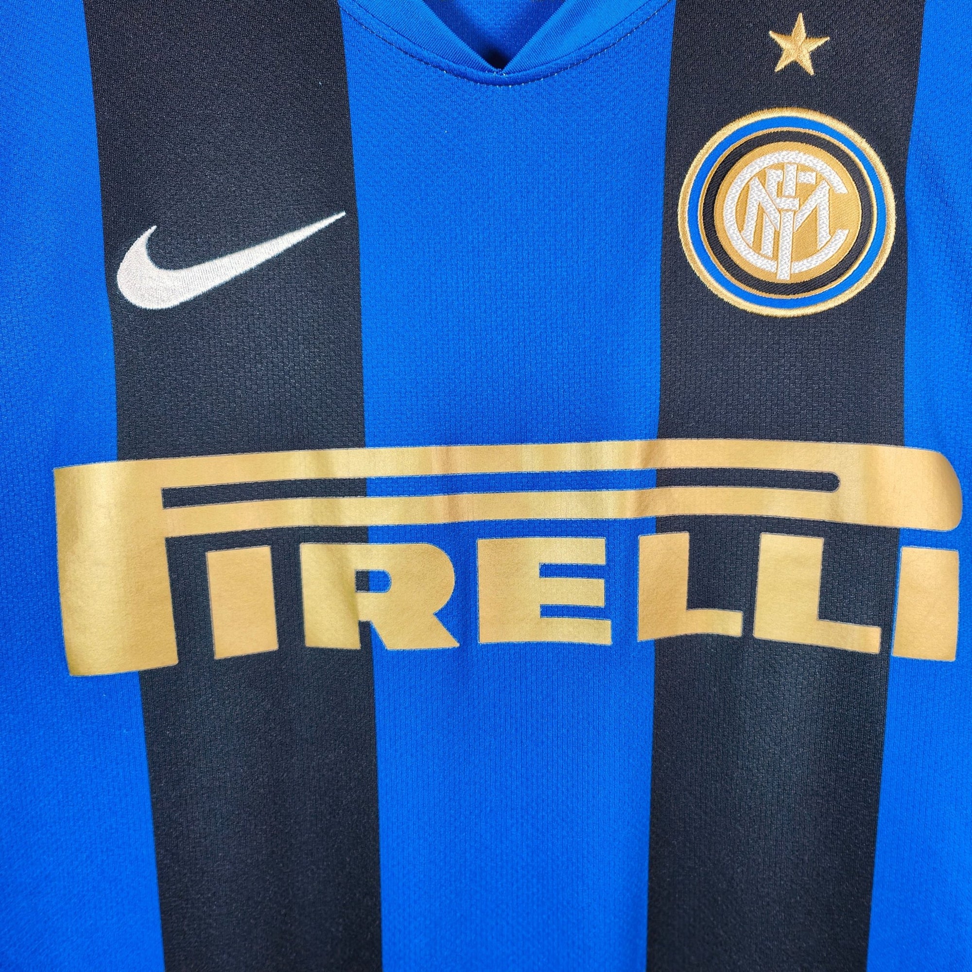 2008 - 09 Inter Milan Home Shirt Figo 7 - 9/10 - (M) - Eternal Pitch