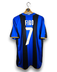 2008 - 09 Inter Milan Home Shirt Figo 7 - 9.5/10 - (L) - Eternal Pitch