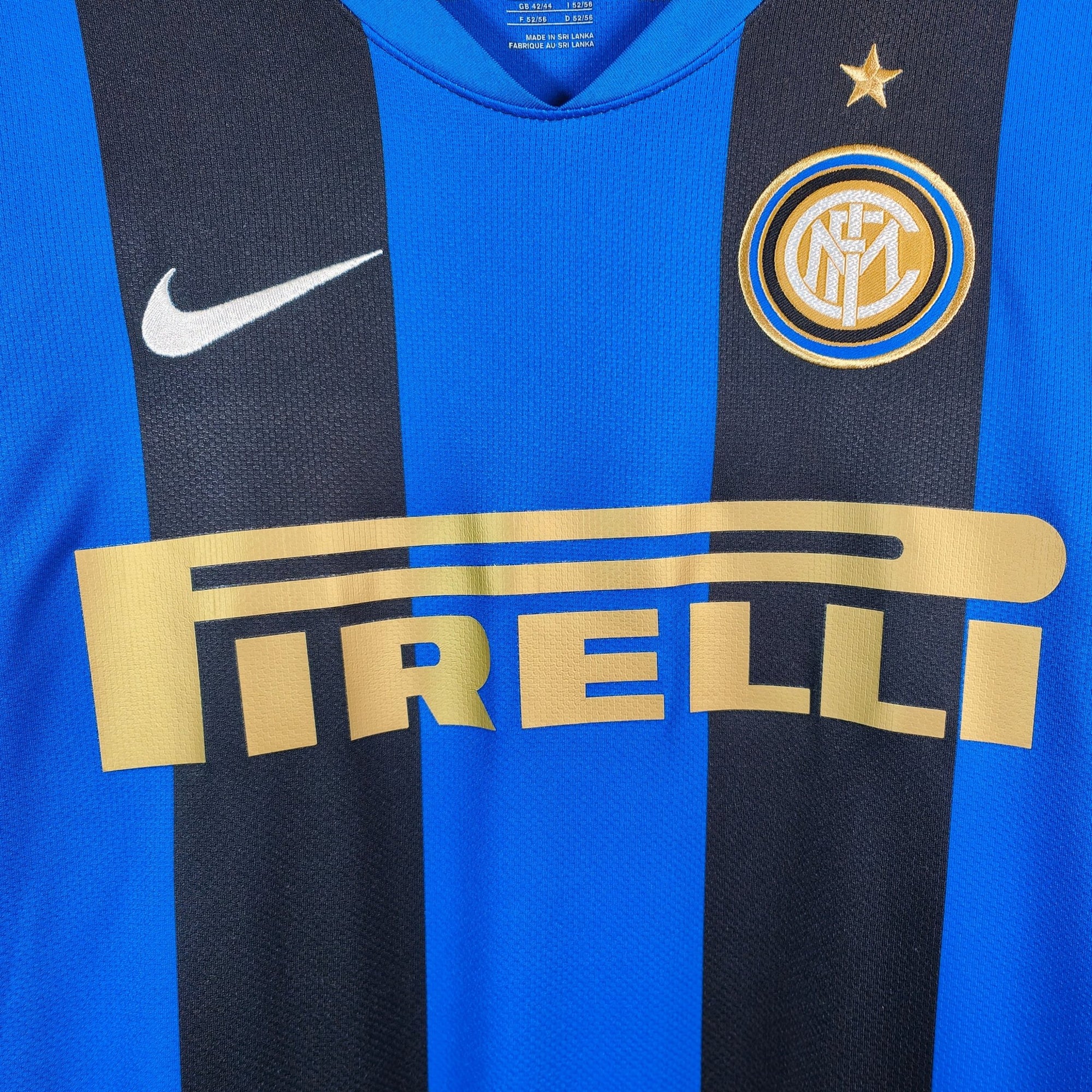 2008 - 09 Inter Milan Home Shirt Figo 7 - 9.5/10 - (L) - Eternal Pitch