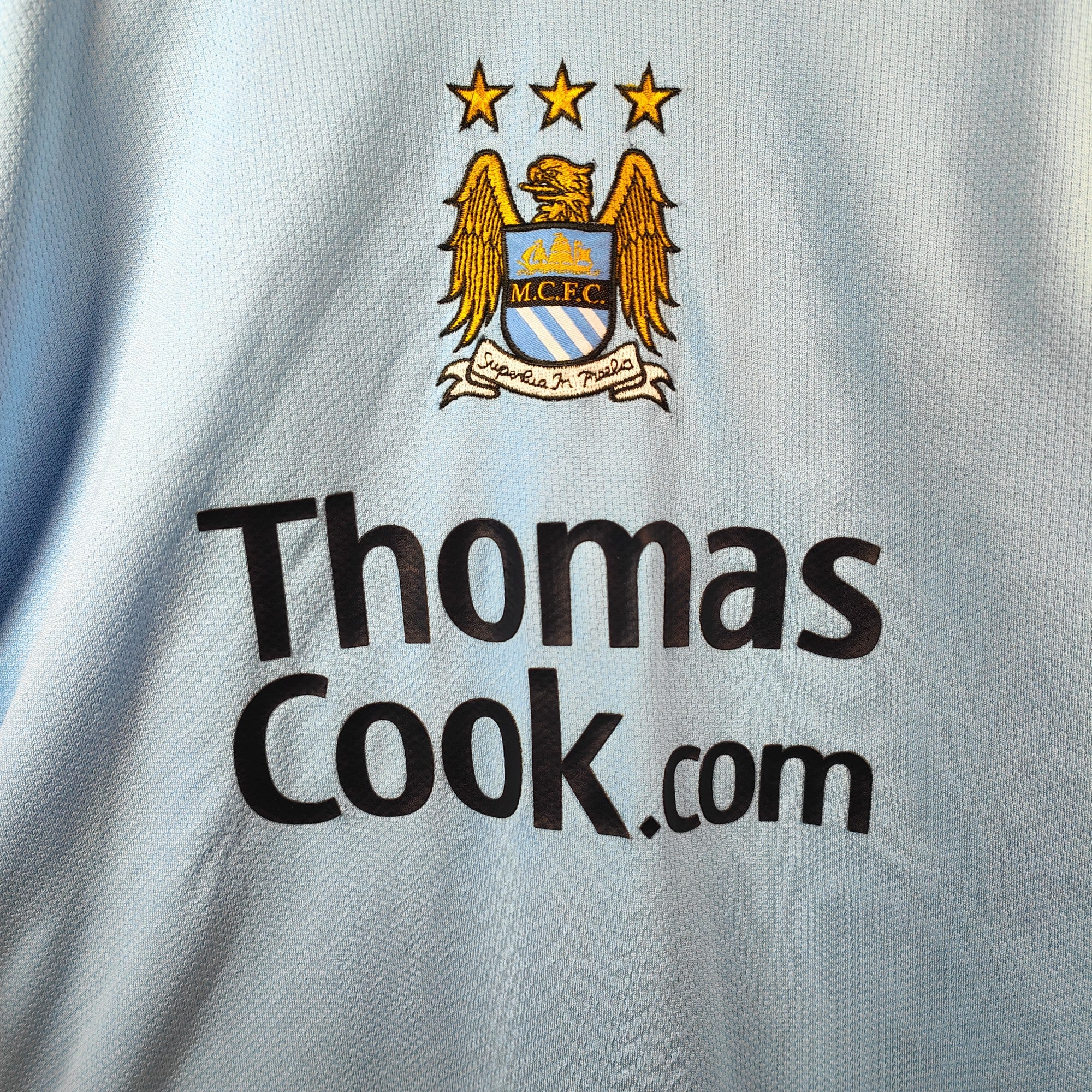 2008 - 09 Manchester City Home Shirt Kompany 33 (L) - Eternal Pitch
