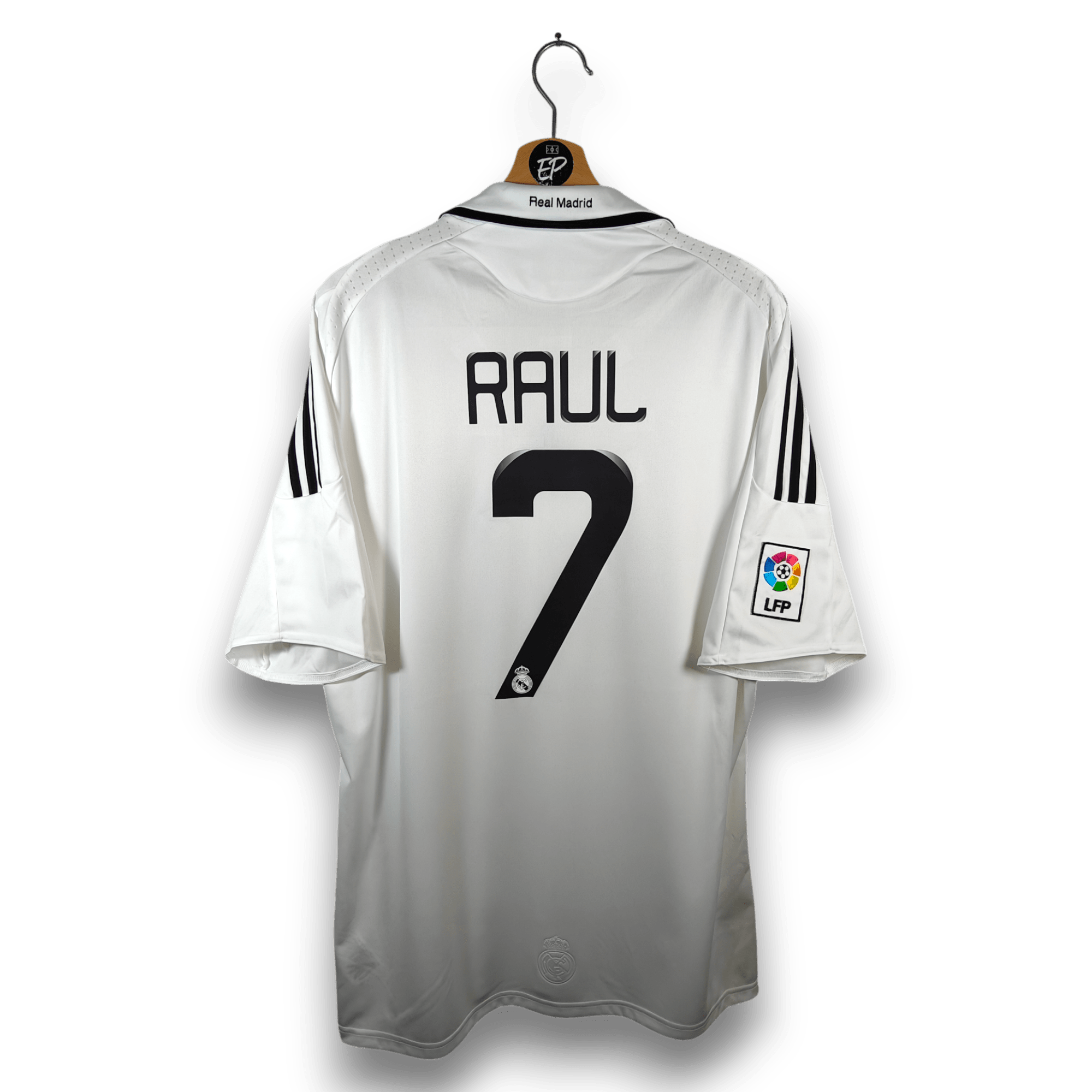 2008 - 09 Real Madrid Home Shirt Raul 7 - 9/10 - (XL) - Eternal Pitch
