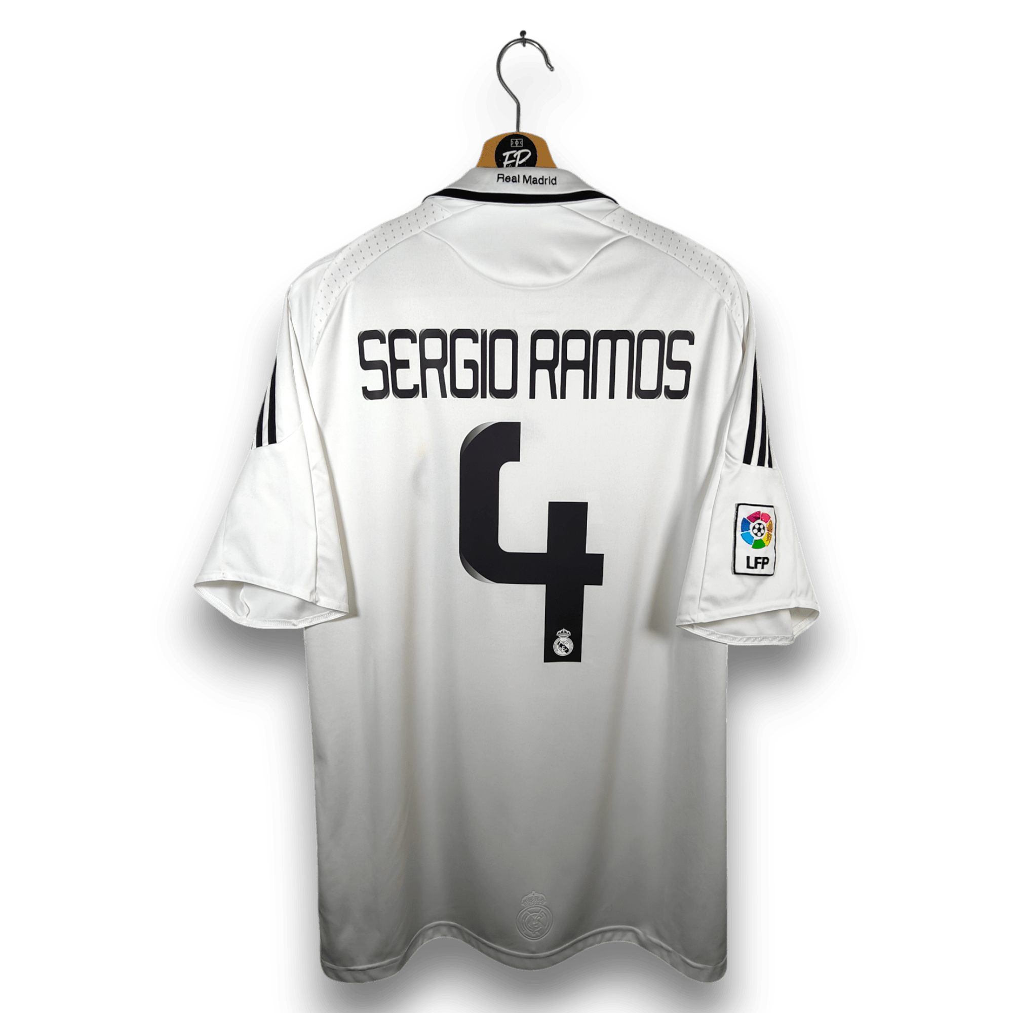 2008 - 09 Real Madrid Home Shirt Sergio Ramos 4 - 8/10 - (XL) - Eternal Pitch