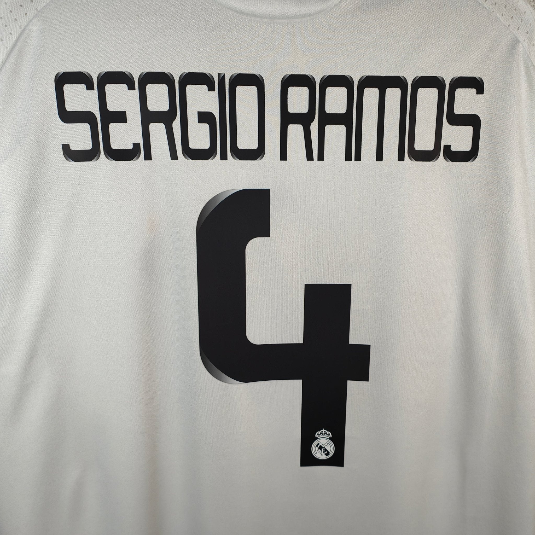 2008-09 Real Madrid Home Shirt Sergio Ramos #4 - 8/10 - (XL