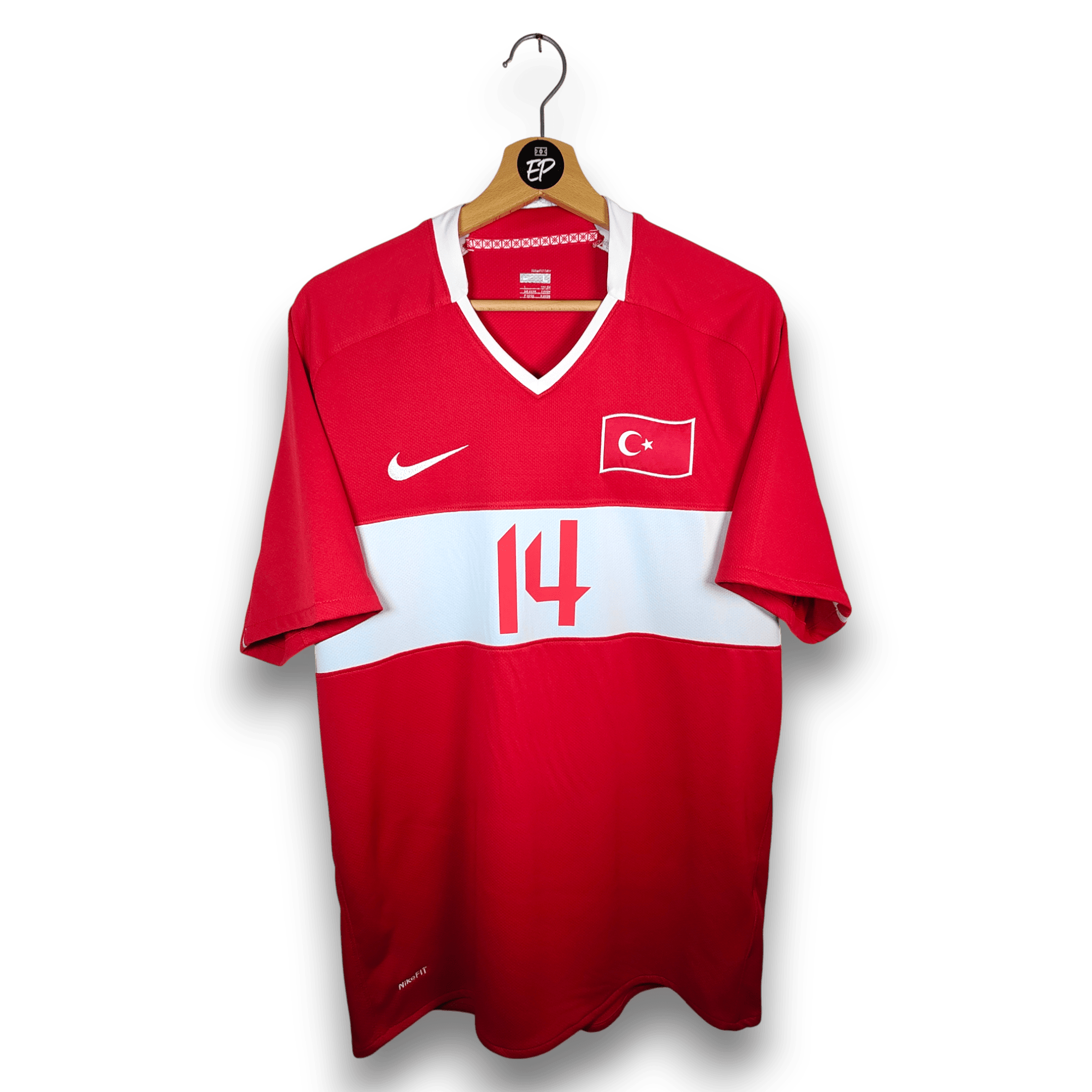 2008 - 09 Turkey Home Shirt Arda 14 - 9.5/10 - (L) - Eternal Pitch