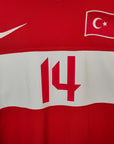 2008 - 09 Turkey Home Shirt Arda 14 - 9.5/10 - (L) - Eternal Pitch