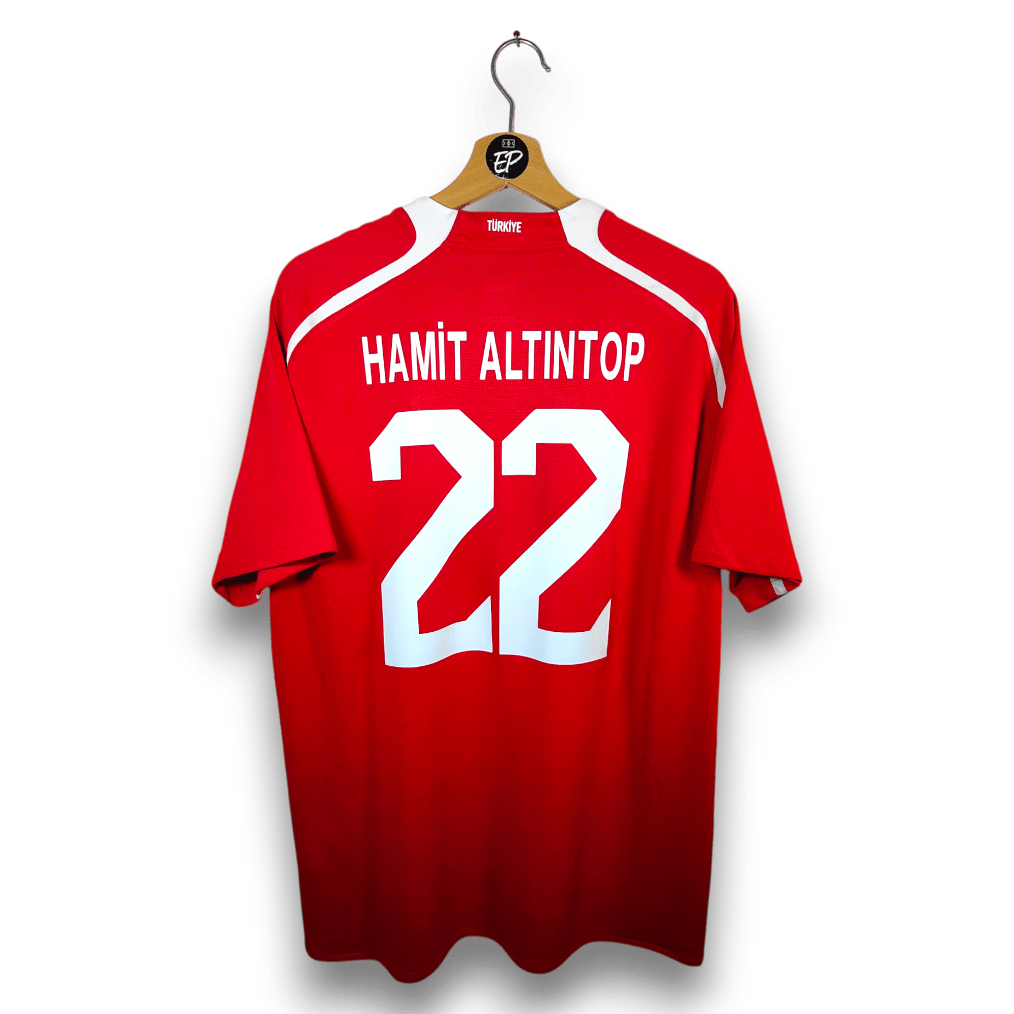 2008 - 09 Turkey Home Shirt Hamit Altintop 22 - 9.5/10 - (L) - Eternal Pitch