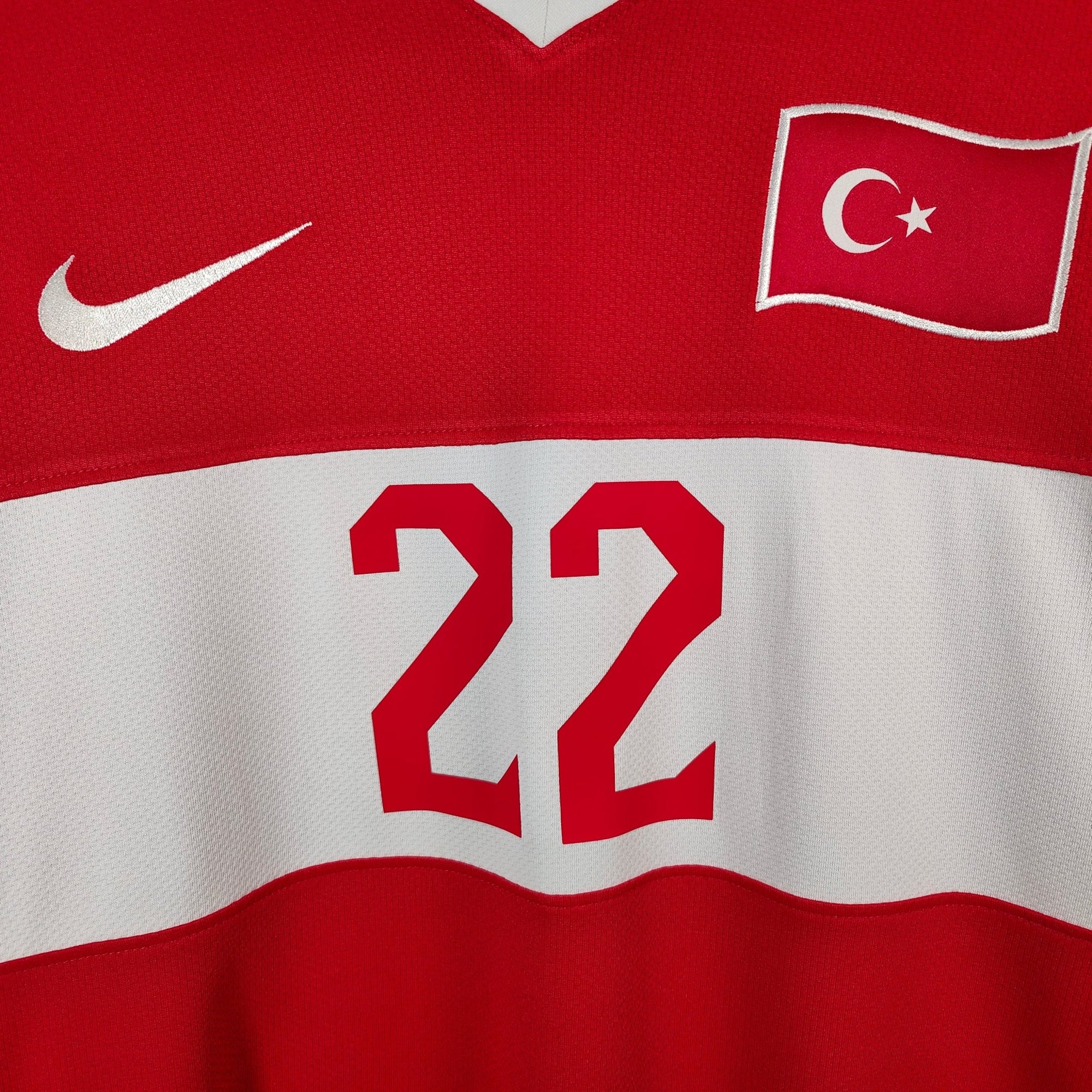2008 - 09 Turkey Home Shirt Hamit Altintop 22 - 9.5/10 - (L) - Eternal Pitch